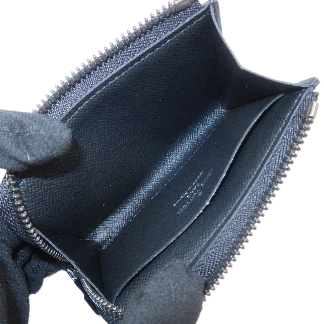 Louis Vuitton Monogram Eclipse Porto Monnaie Jour Gray M63536