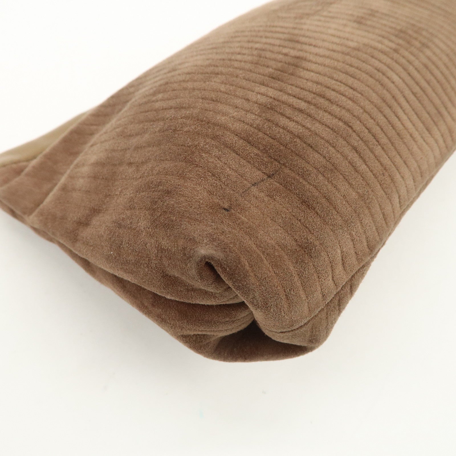 LOEWE Anagram Logo Suede Leather Clutch Bag Pouch Brown