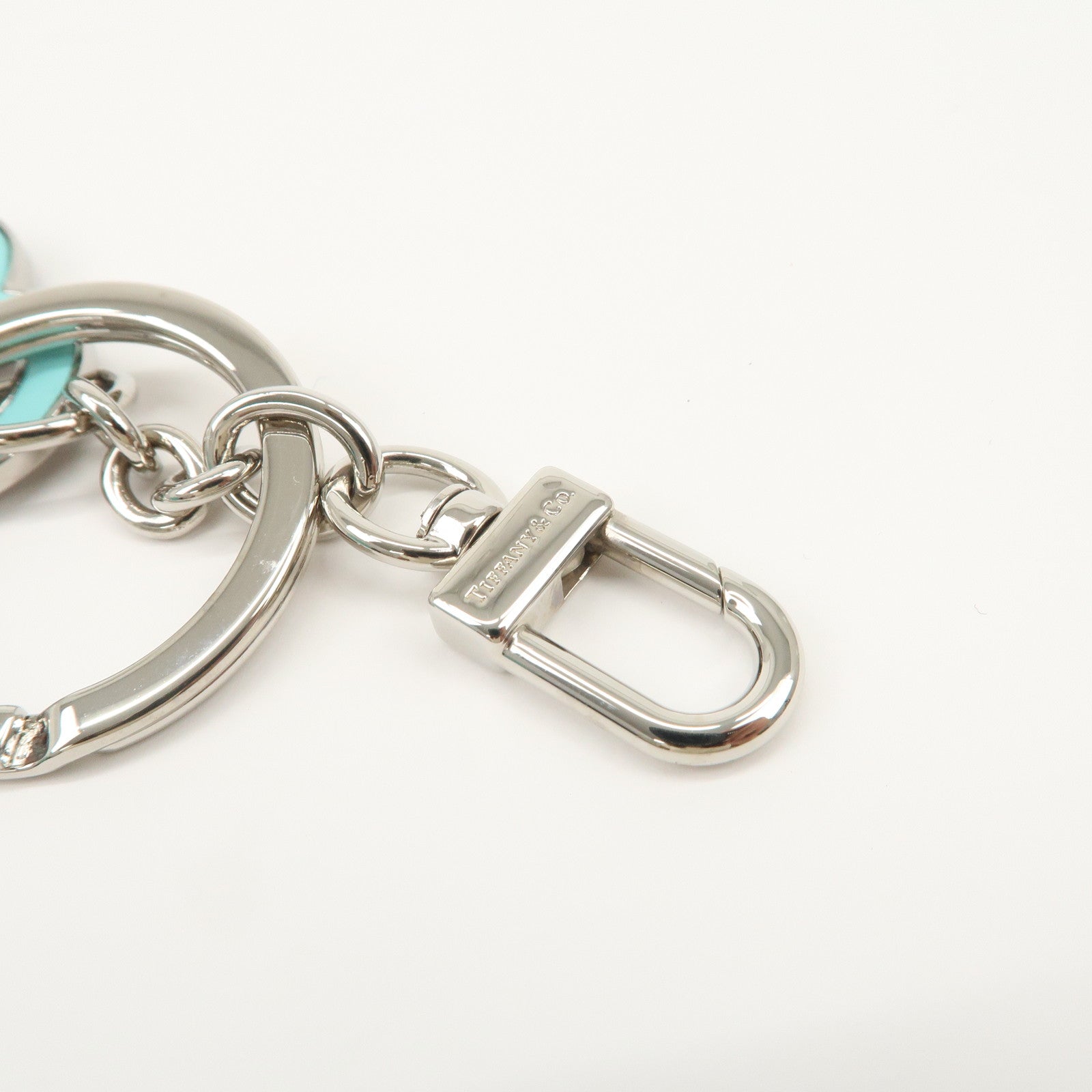Tiffany & Co Return to Tiffany Heart Key Chain Key Ring Light BLue