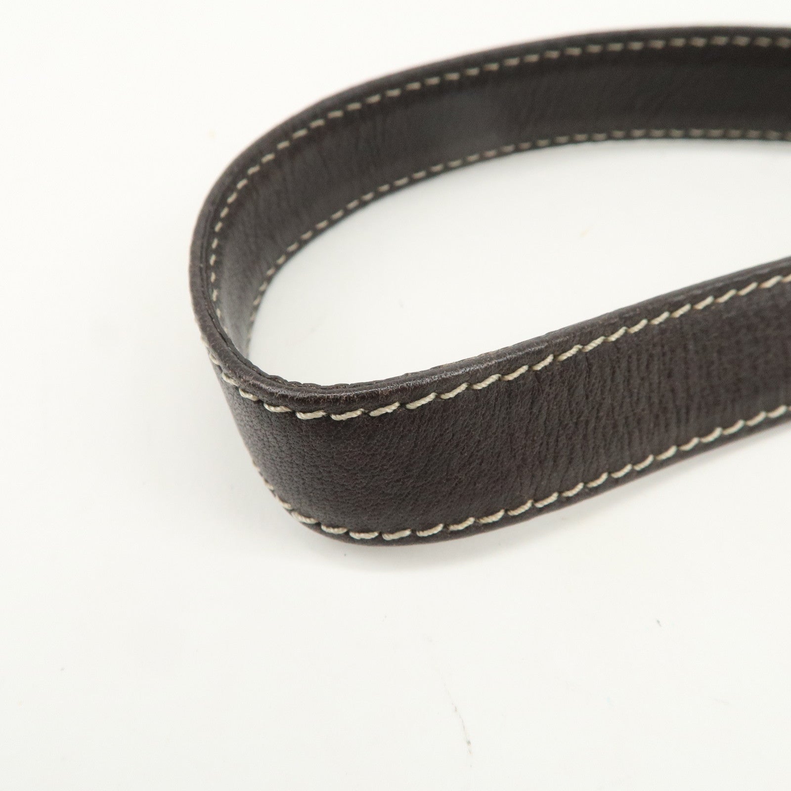 LOEWE Anagram Logo Suede Leather Shoulder Bag Brown