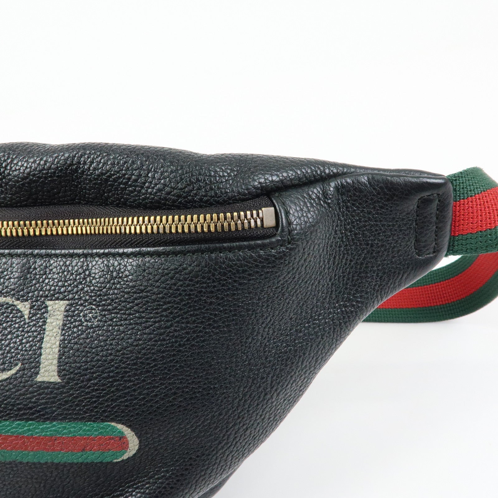GUCCI Sherry Interlocking G Waist Pouch Body Bag Black 530412