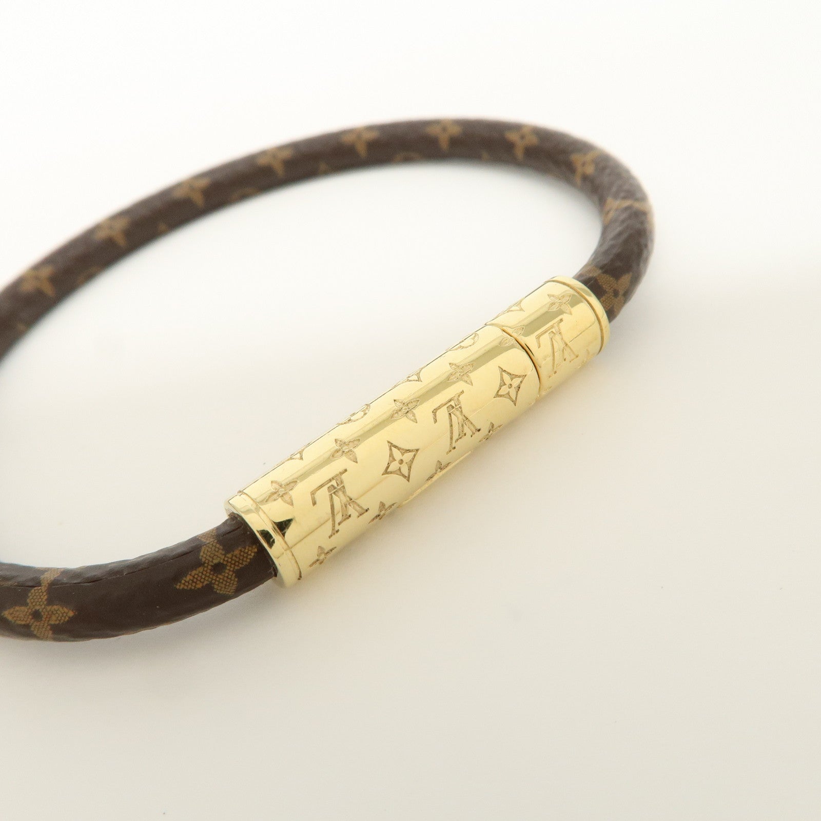 Louis Vuitton Monogram Canvas LV Confidential Bracelet Brown M8274
