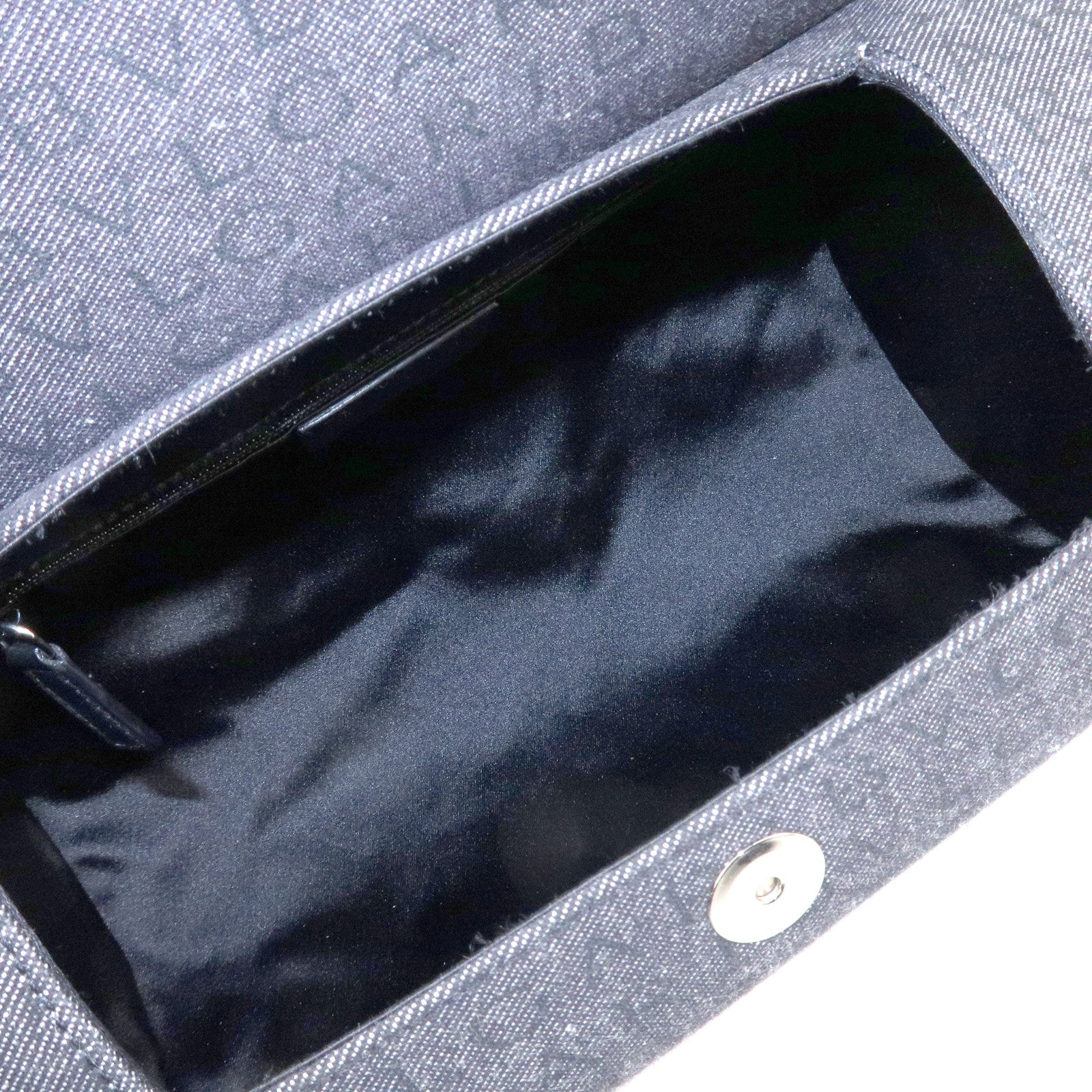BVLGARI B-zero1 Drum Canvas Shoulder Bag Black Navy Used Used