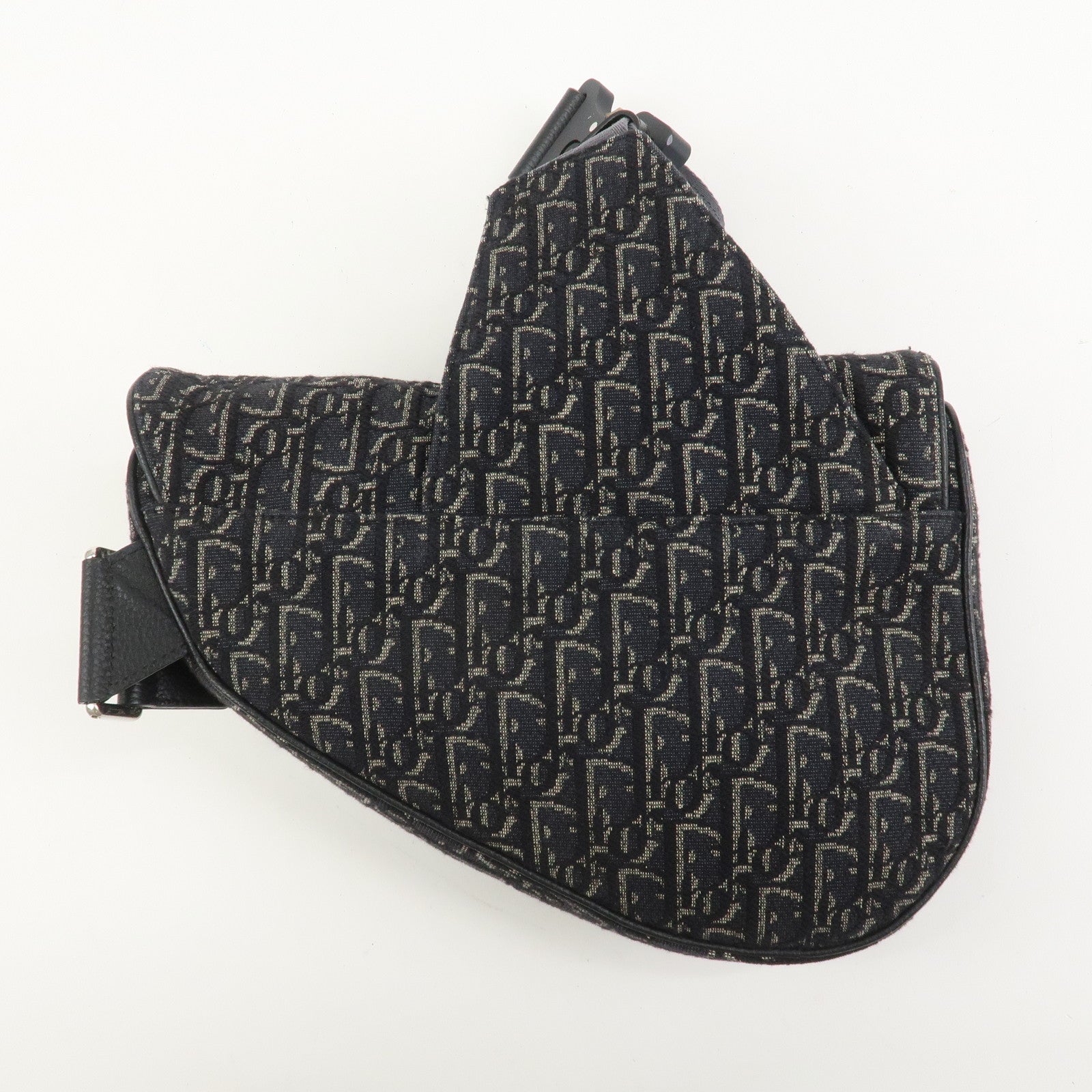 Christian Dior Oblique Saddle Jacquard Canvas Leather Waist Bag