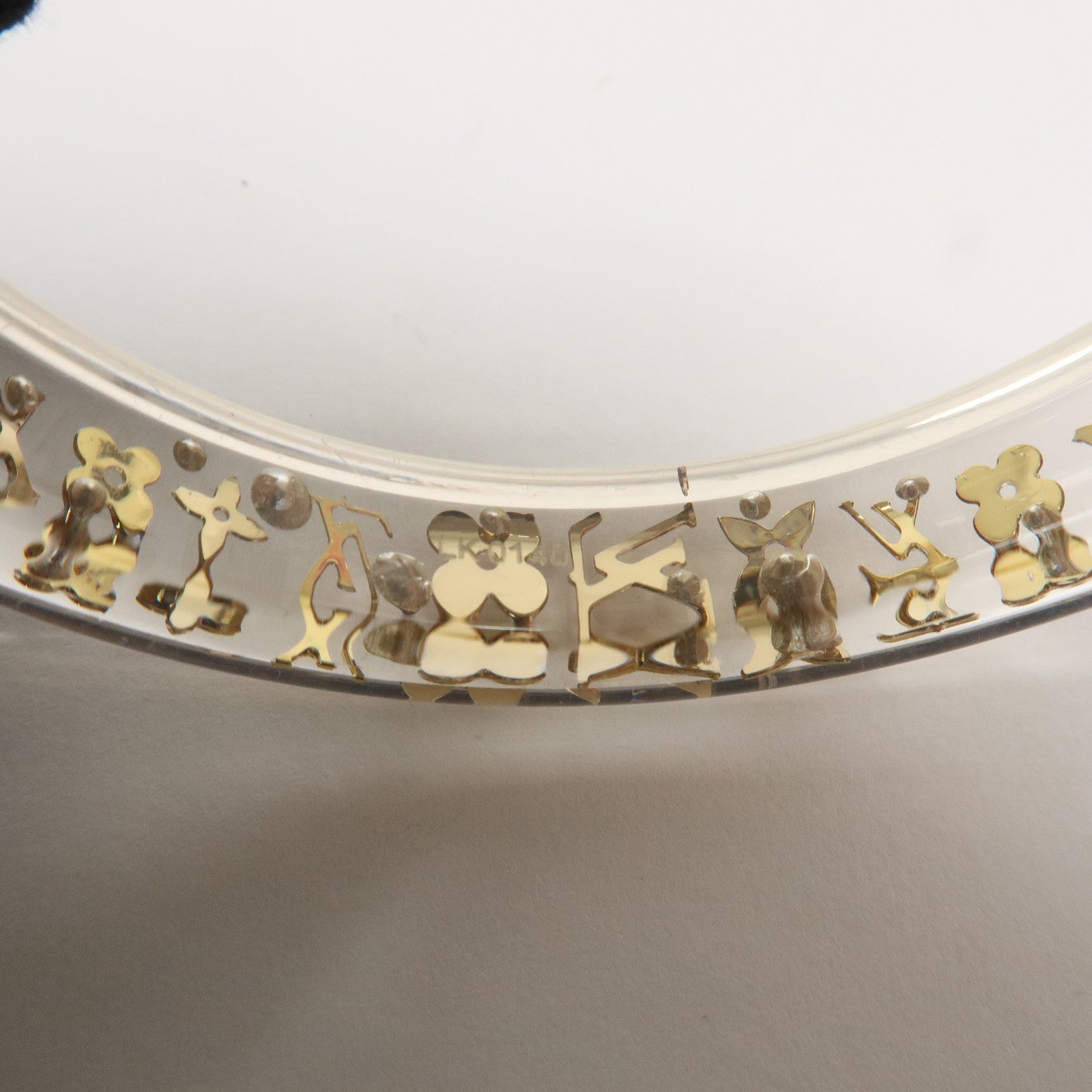 Louis Vuitton Bracelet Inclusion TPM Bangle Clear Gold M65202 Used