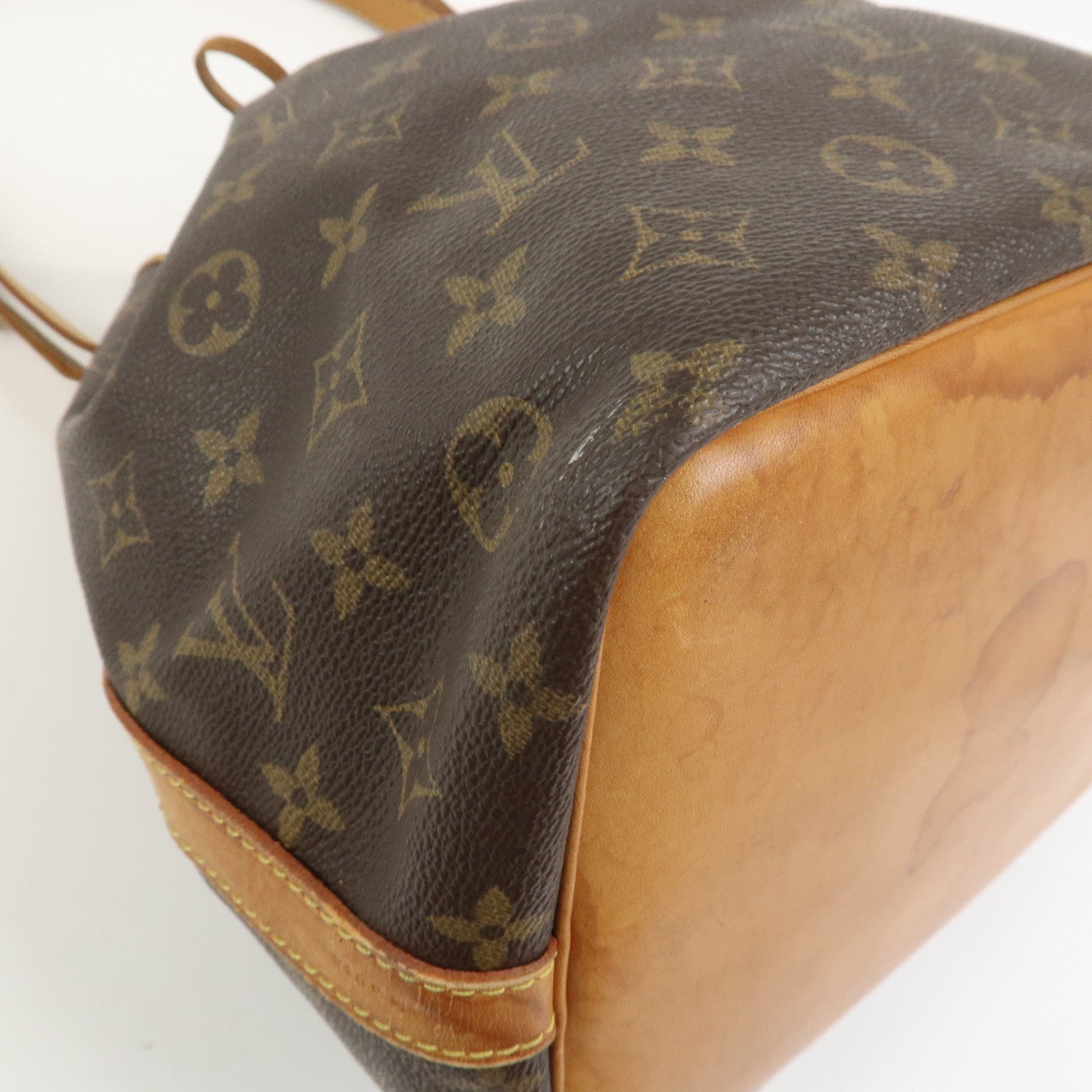 Louis Vuitton Monogram Petit Noe Shoulder Bag Brown M42226