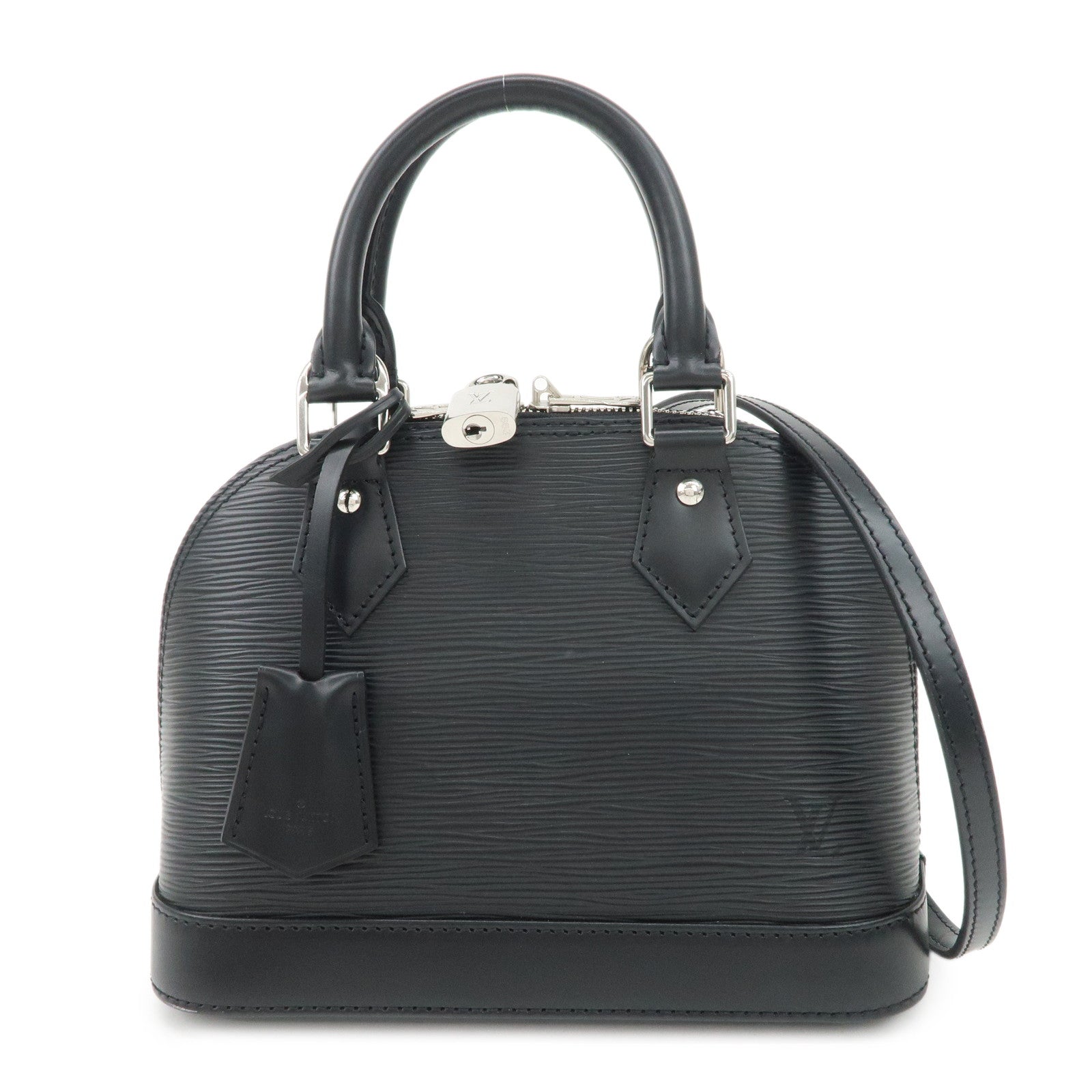 Louis Vuitton Epi Alma BB 2Way Hand Shoulder Bag Noir Black M40862