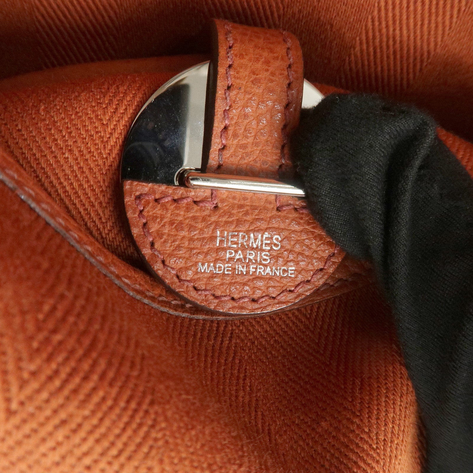 HERMES Sac Colorado MM Toile H Leather □I Stamped Shoulder Bag