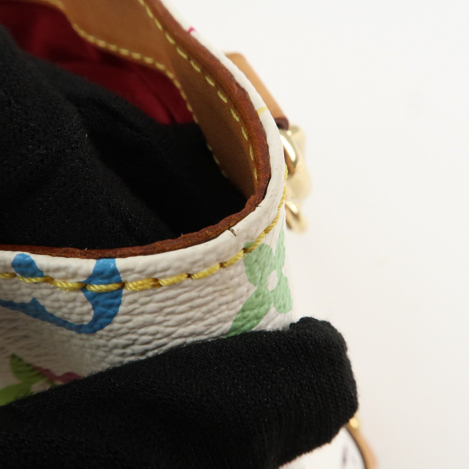 Louis Vuitton Monogram Multicolor Audra Hand Bag Blanc M40047 Used