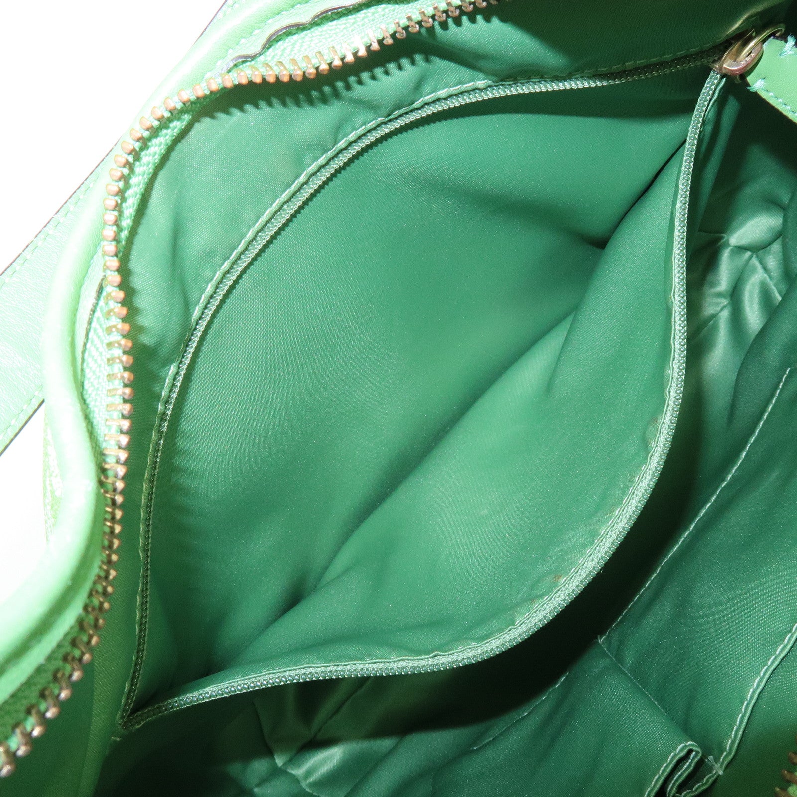 COACH Signature PVC Leather 2Way Bag Shoulder Bag Hand Bag Green