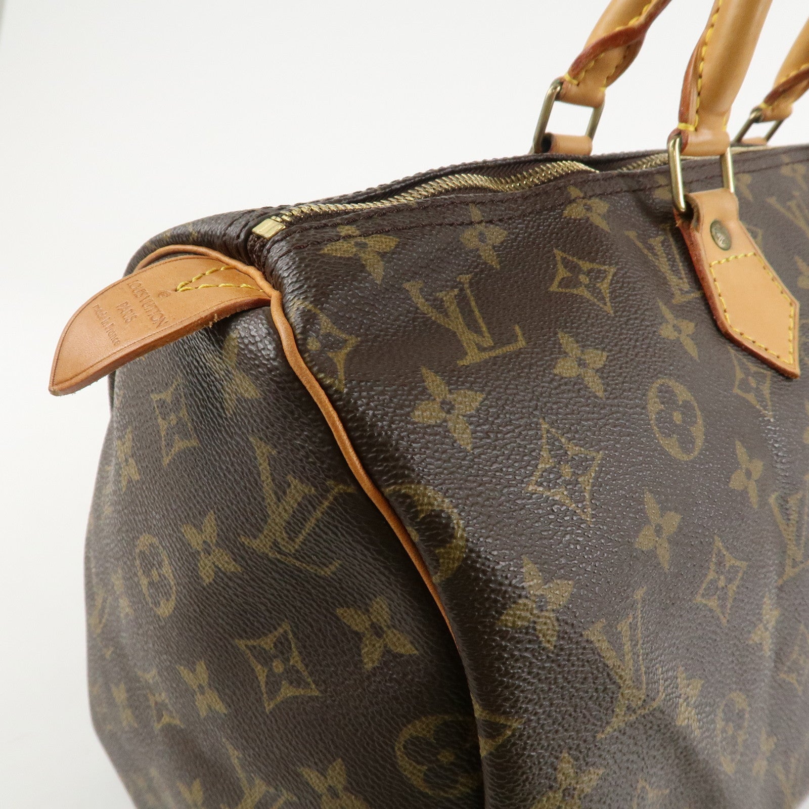Louis Vuitton Monogram Speedy 40 Hand Bag Boston Bag M41522 Used