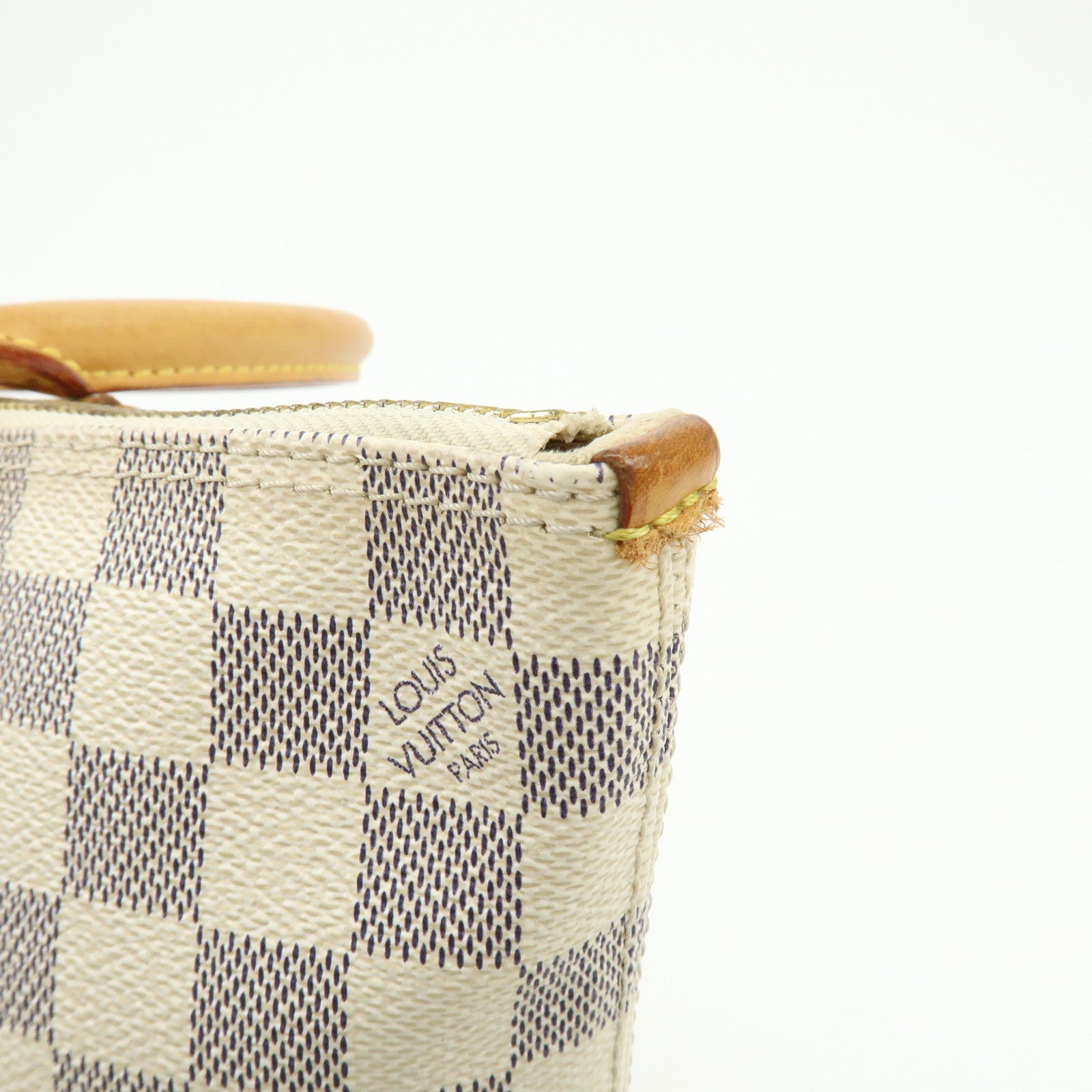 Louis Vuitton Damier Azur Saleya PM Tote Bag Hand Bag N51186