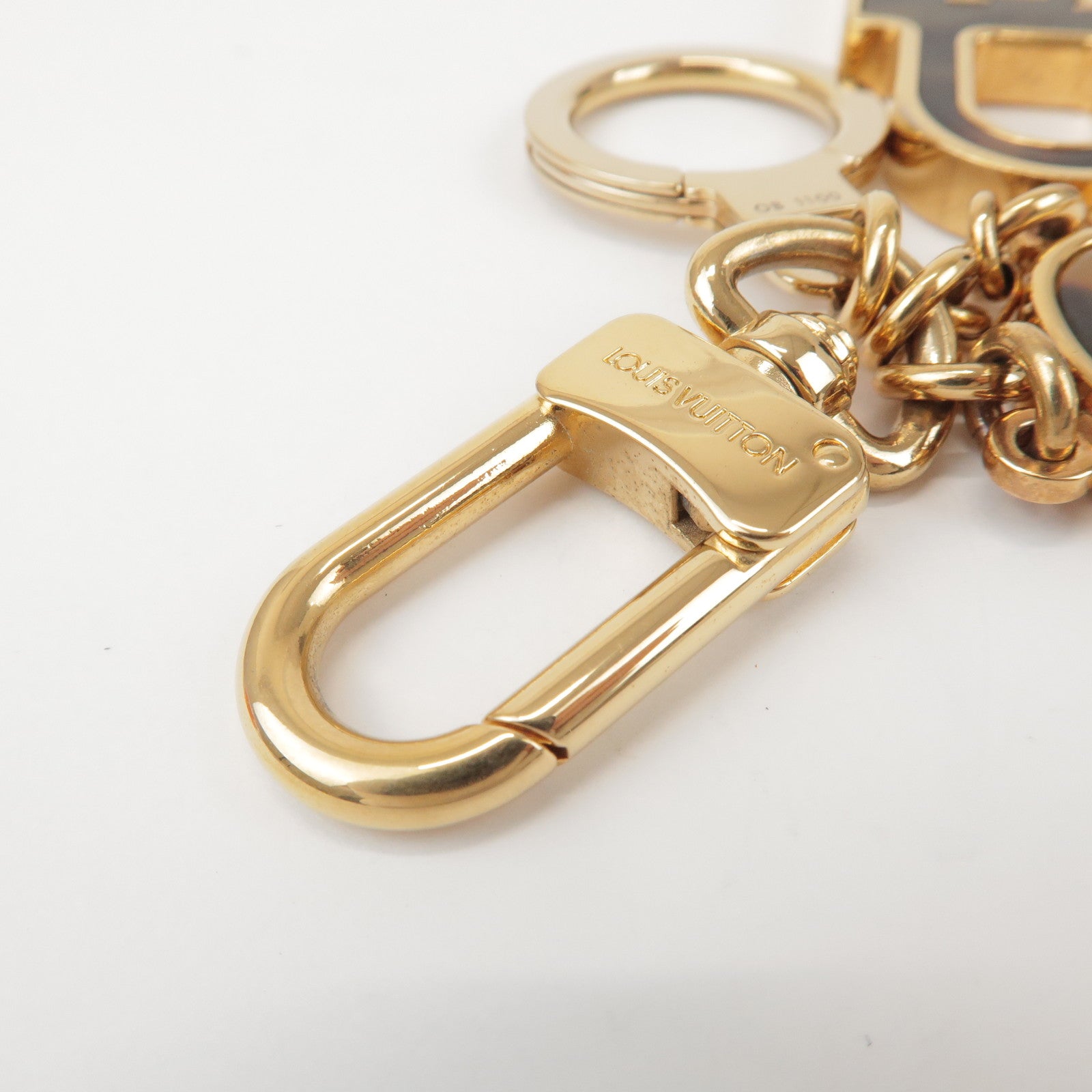 Louis Vuitton Porte Cles Confidence Bag Charm Key Chain Gold M65088