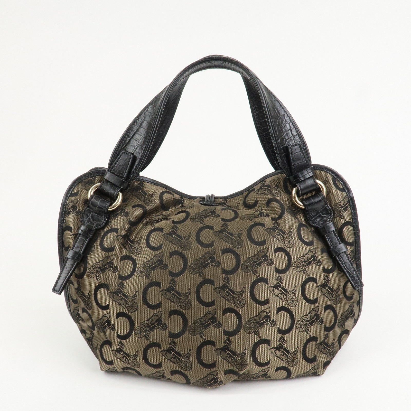 CELINE Bitter Sweet C Macadam Hand Bag Shoulder Bag Brown