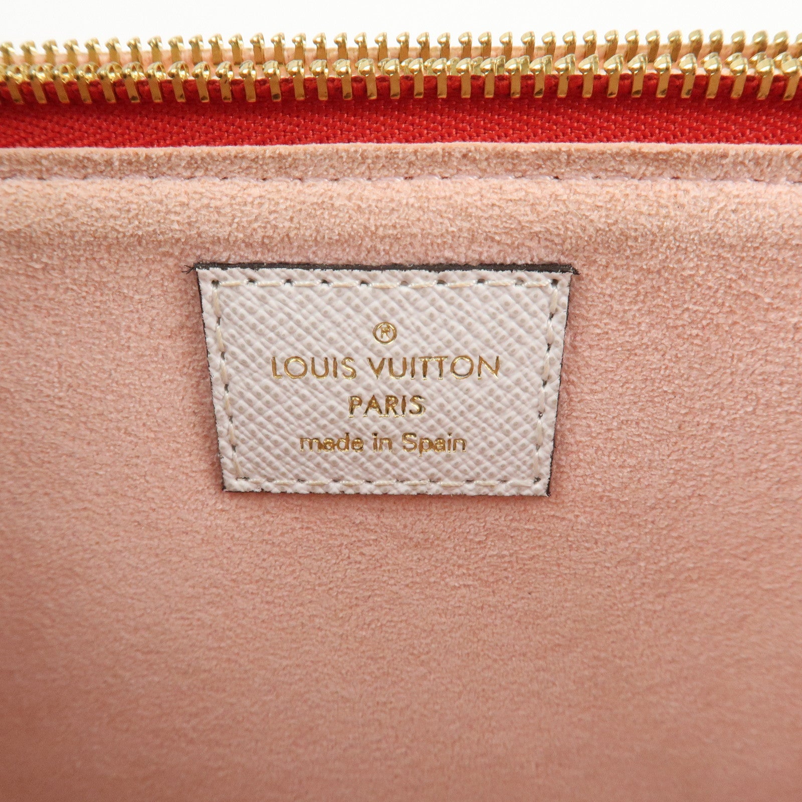 Louis Vuitton Monogram Giant Pochette Double Zip Pouch Rouge M67561 Used