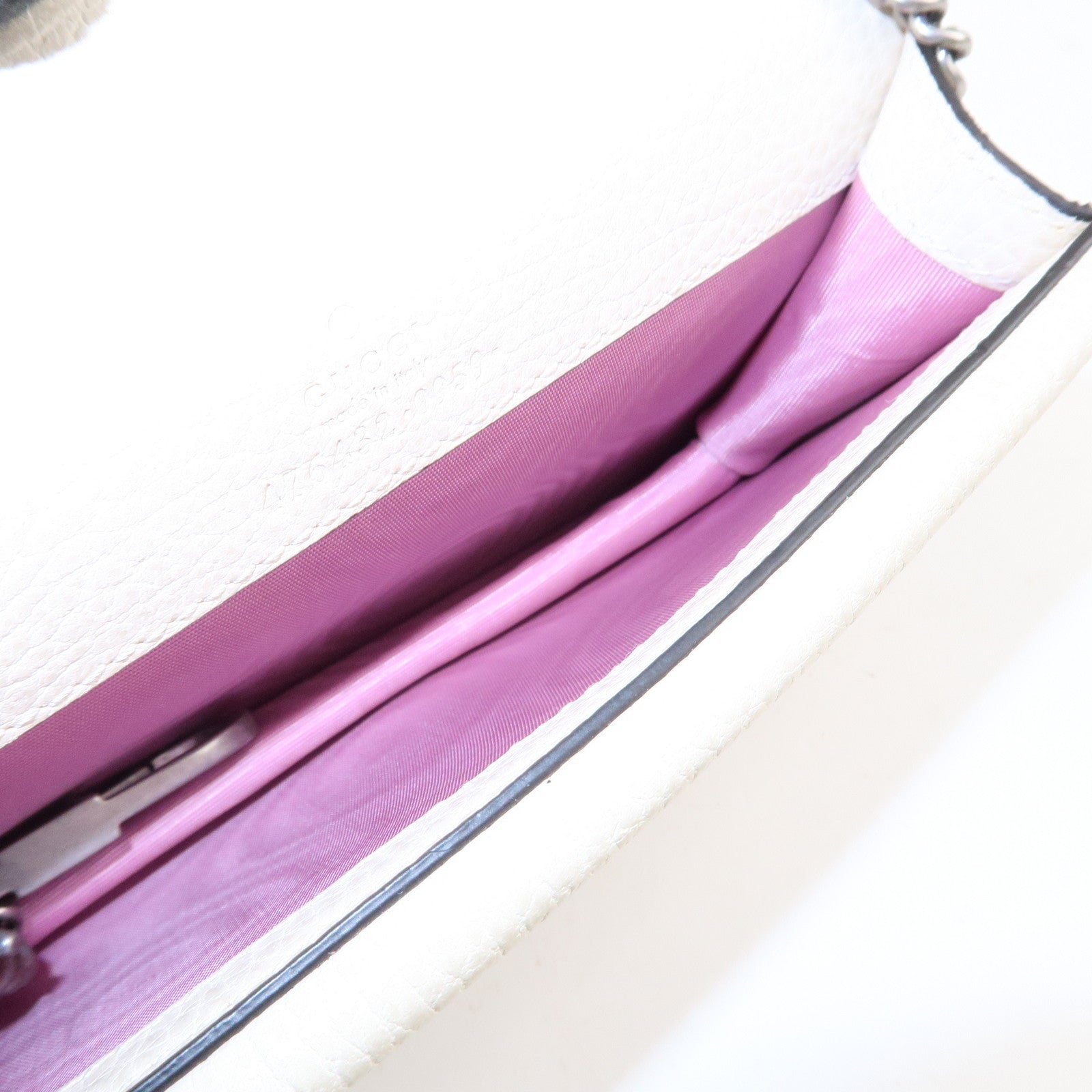 GUCCI Dionysus Super Mini Bag Leather Chain Shoulder Bag 476432 Used