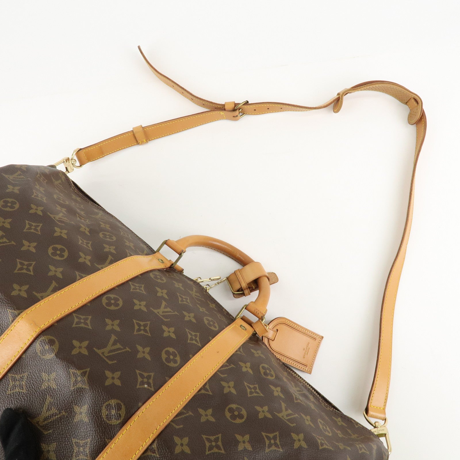 Louis Vuitton Monogram Keep All Bandouliere 55 Boston Bag M41414 Used