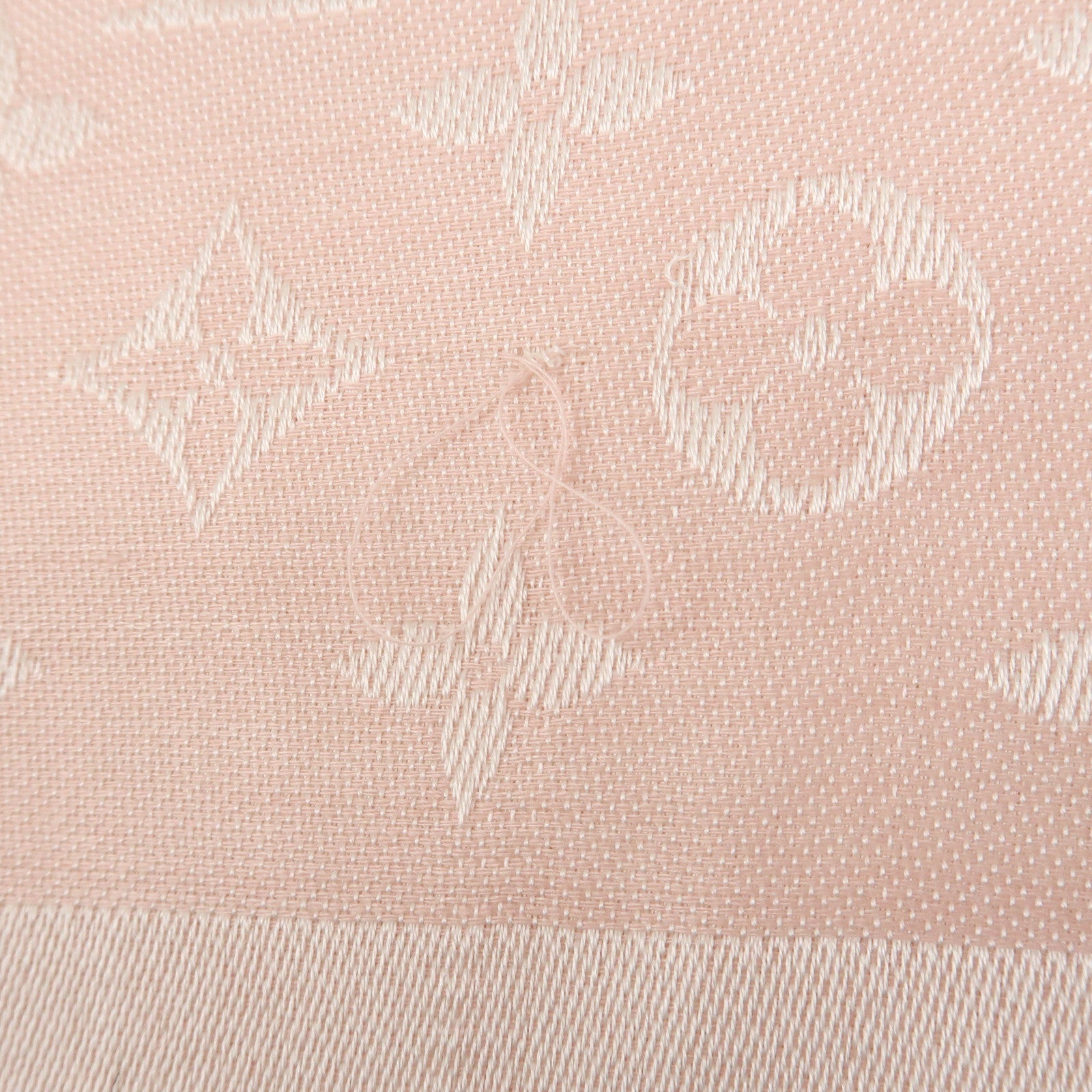 Louis Vuitton Monogram Silk Wook Shawl Scarf Rose Pink M72046