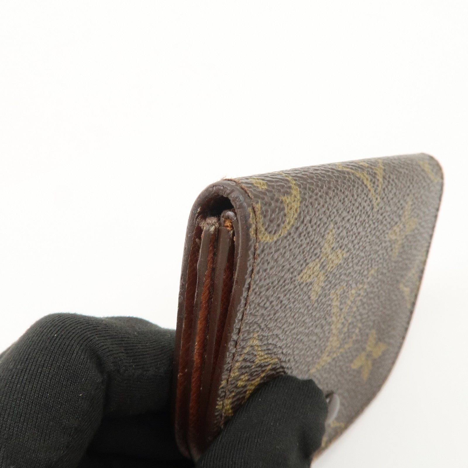 Louis Vuitton Monogram Set of 2 Canvas Coin Case M61930 M61970 Used