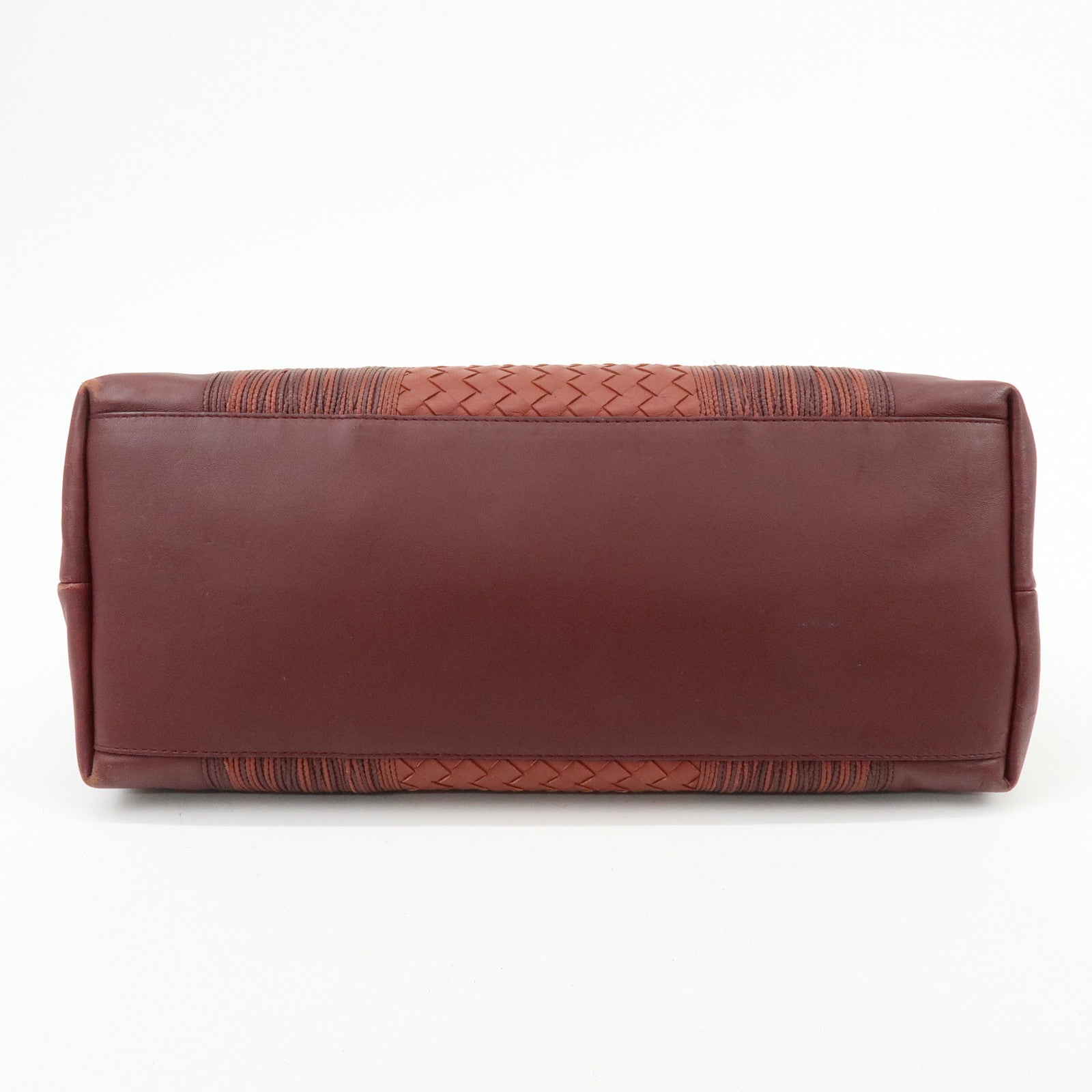 BOTTEGA VENETA Intrecciato Nappa Leather Tote Bag Bordeaux 161761