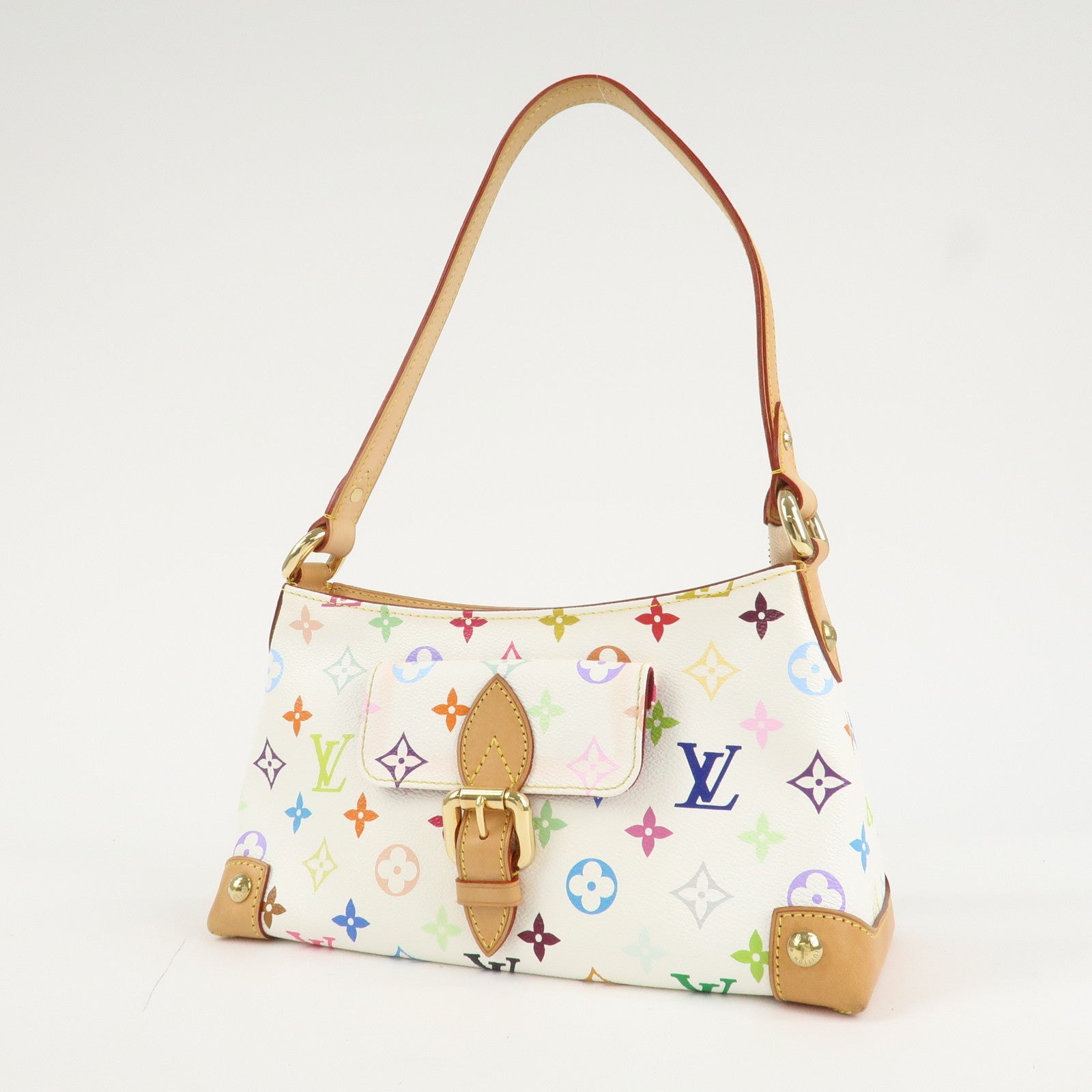 Louis Vuitton Monogram Multicolor Eliza Shoulder Bag Blanc M40098 Used