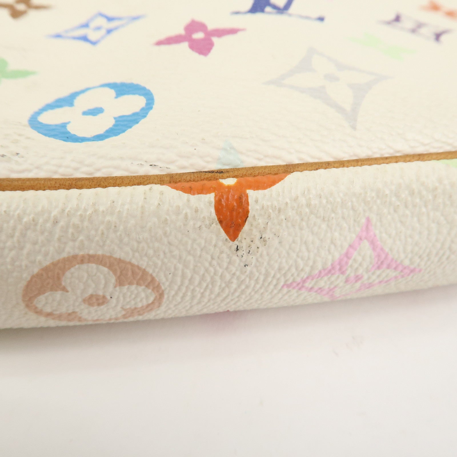 Louis Vuitton Monogram Multicolor Pochette Accessoires Blanc M92649