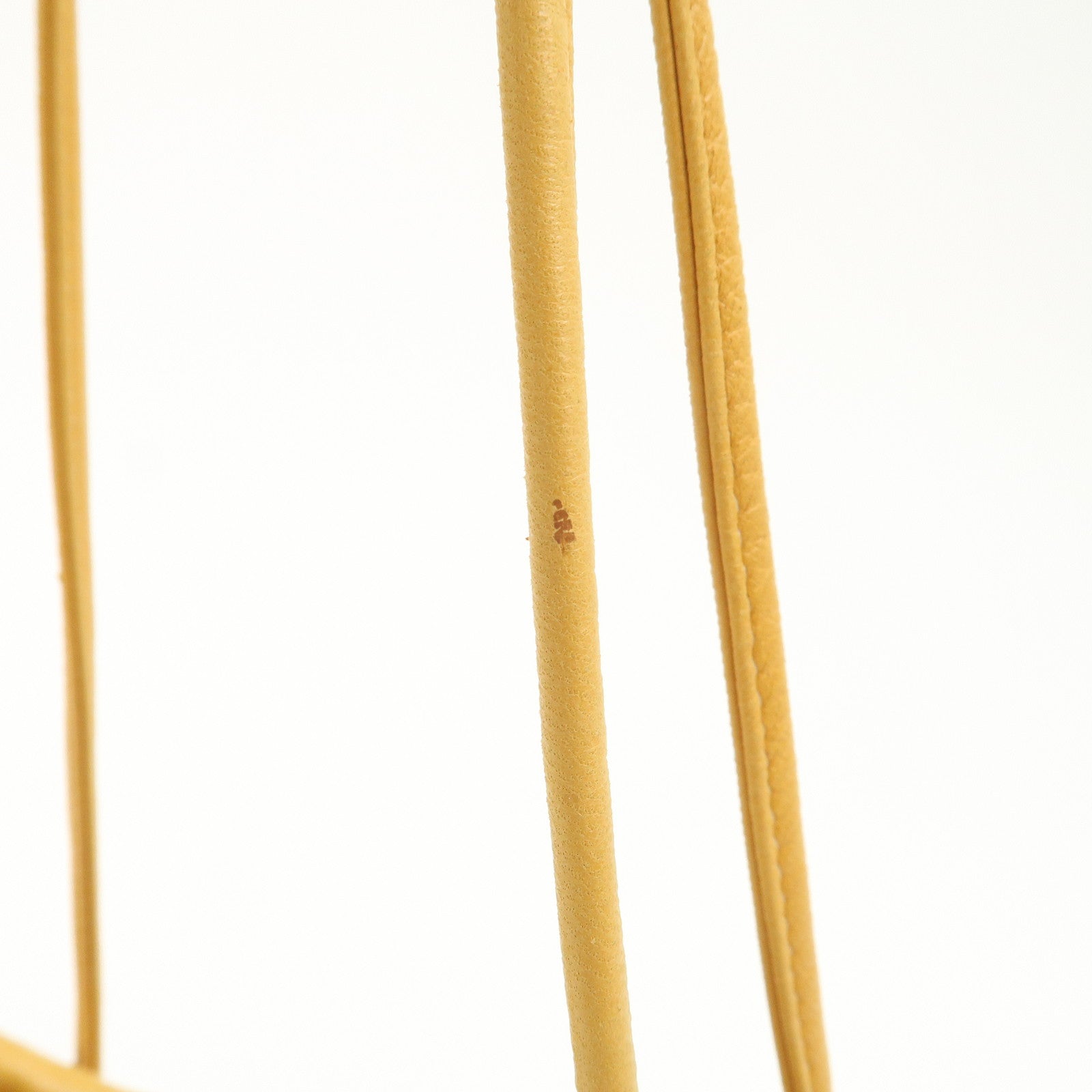 LOEWE Logo Nappa Leather Shoulder Bag Hand Bag Yellow