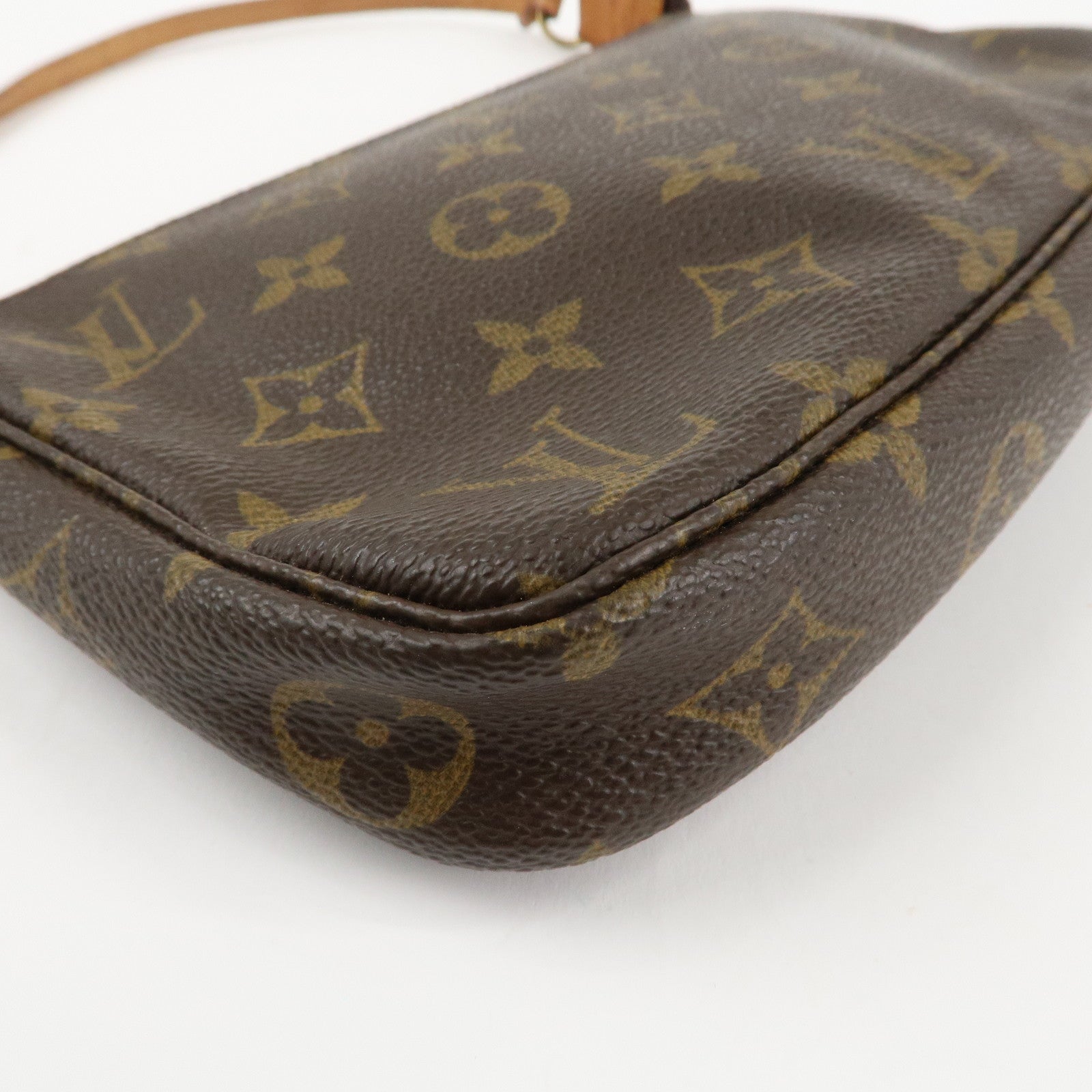 Louis Vuitton Monogram Pochette Accessoires Hand Bag M51980 Used