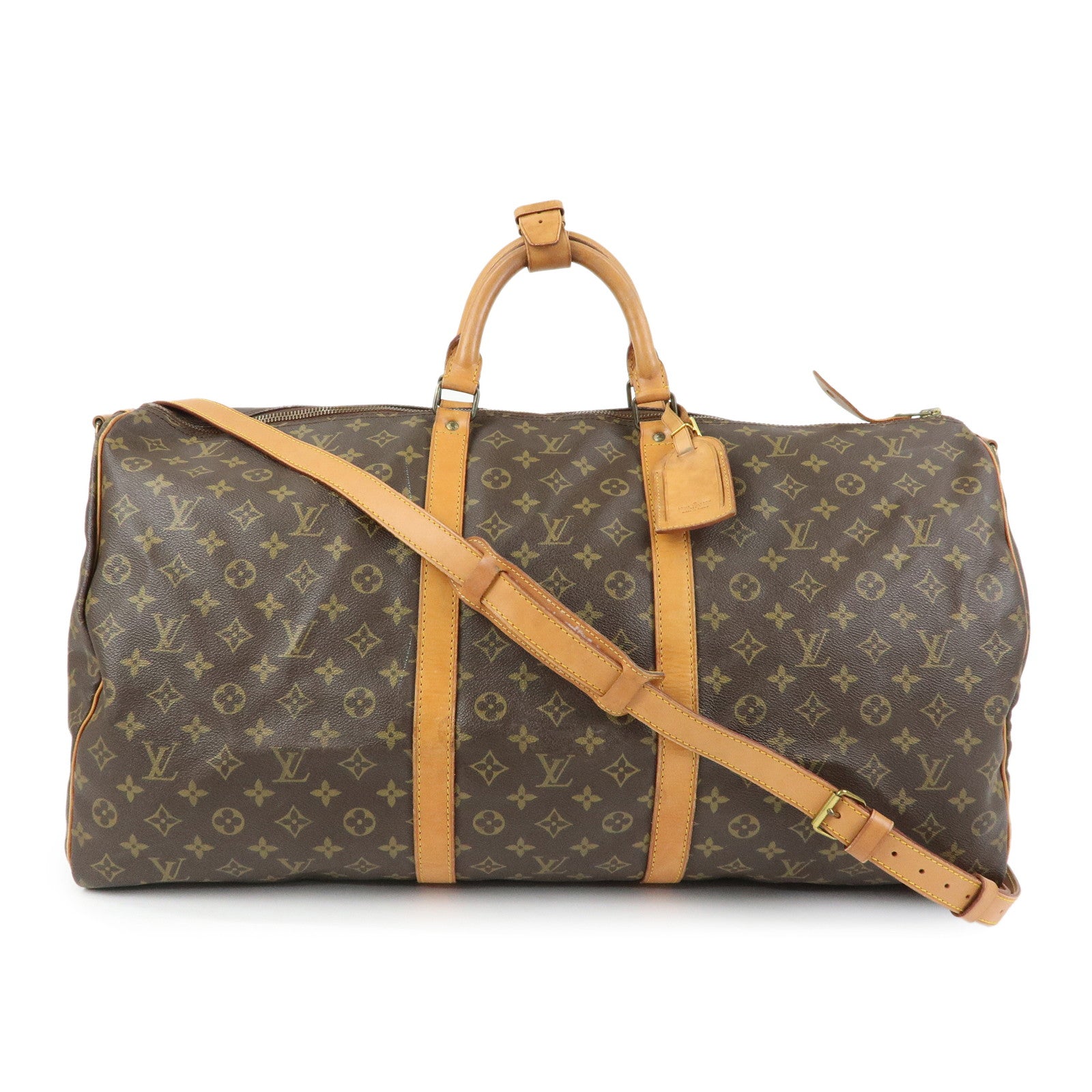 Louis Vuitton Monogram Keep All Bandouliere 60 Boston Bag M41412
