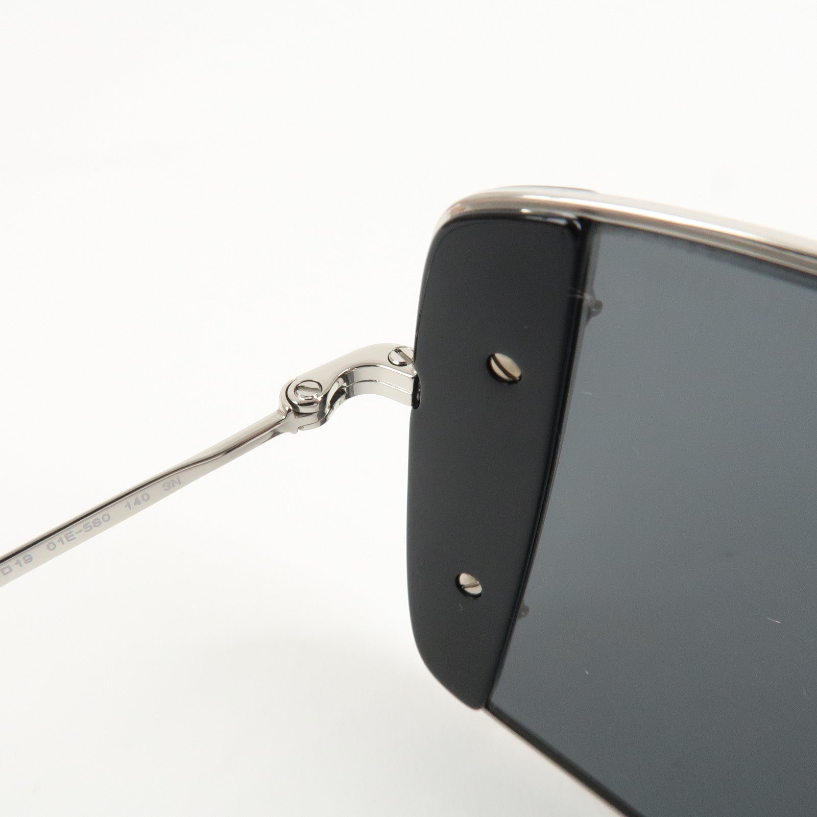 MIU MIU Metal Rhine Stone Sunglasses Black Silver 01E-580 46□19