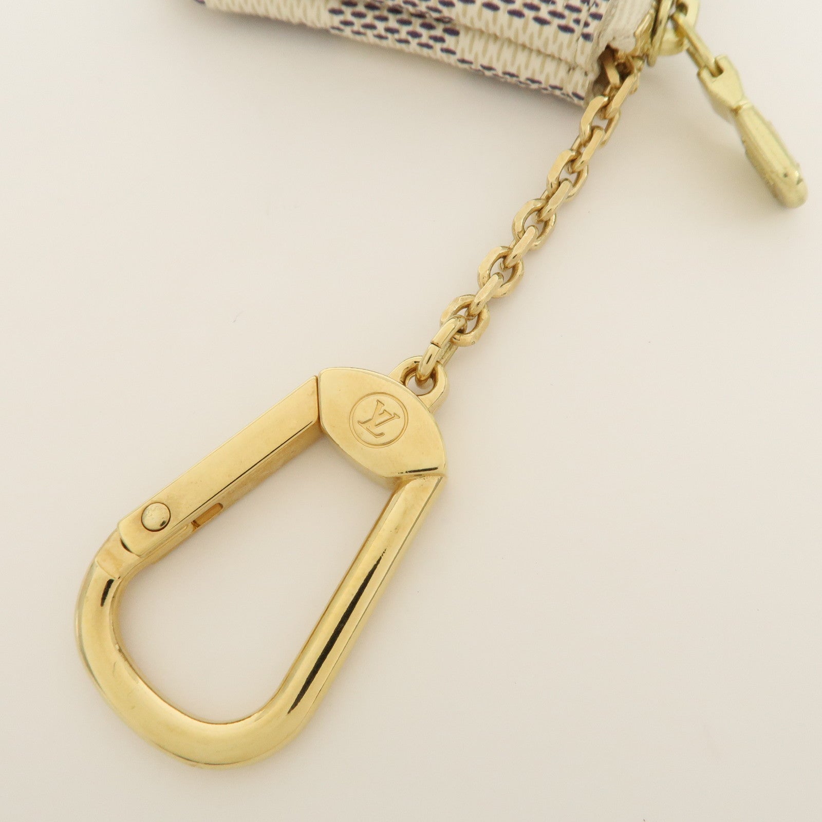 Louis Vuitton Damier Azur Pochette Cles Coin Case N62659