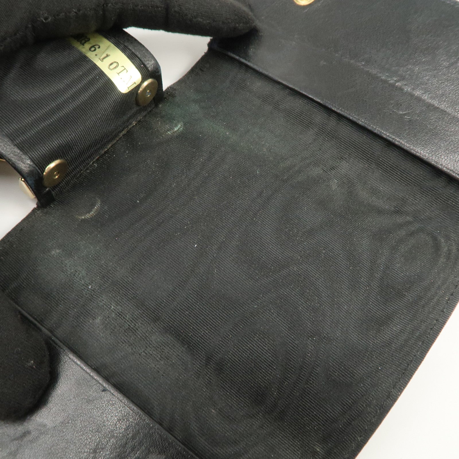 CHANEL COCO Mark Caviarskin 6 Rings Key Case Key Holder A13502