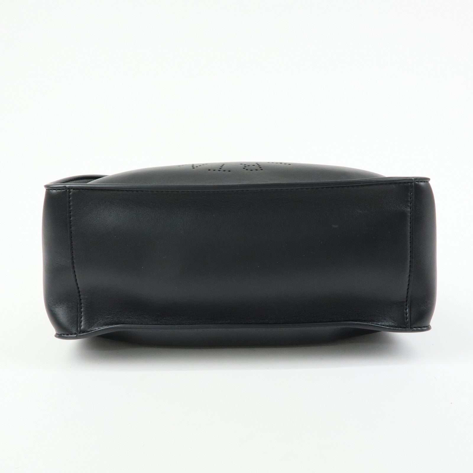 STELLA MCCARTNEY Faux Leather 2Way Shoulder Bag Hand Bag Black
