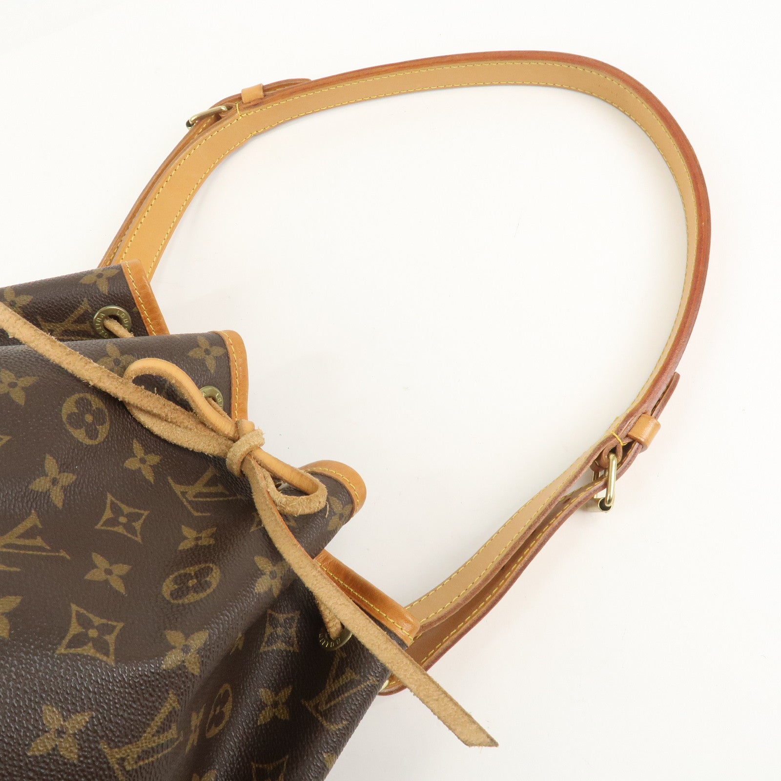 Louis Vuitton Monogram Petit Noe Shoulder Bag Brown M42226