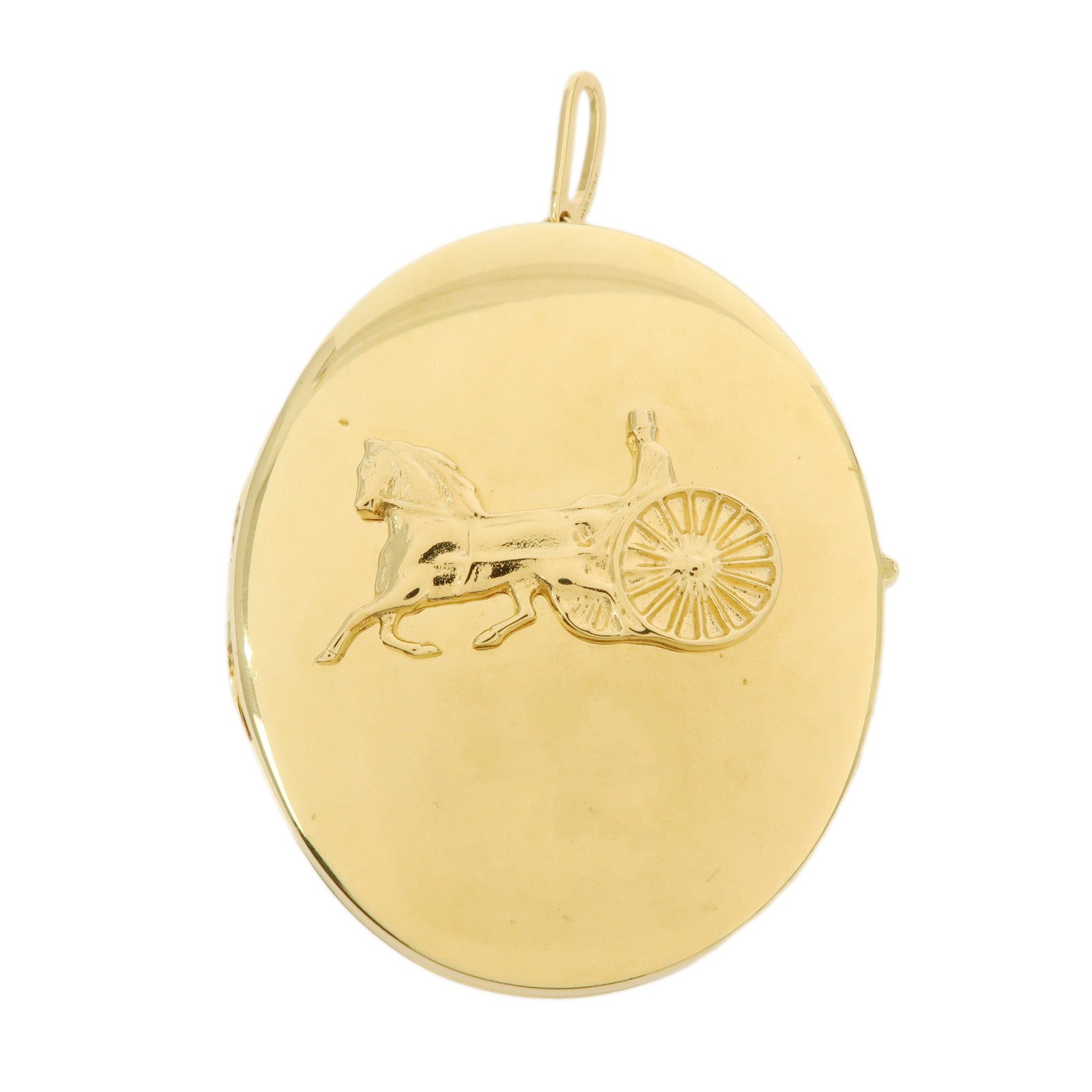 CELINE Metal Sulky Box Pendant Charm Pendant Top Gold