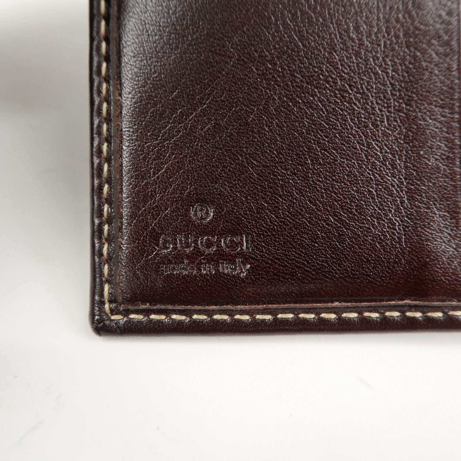 GUCCI Interlocking G Sherry Double Hook Bi-Fold Wallet 162760 Used