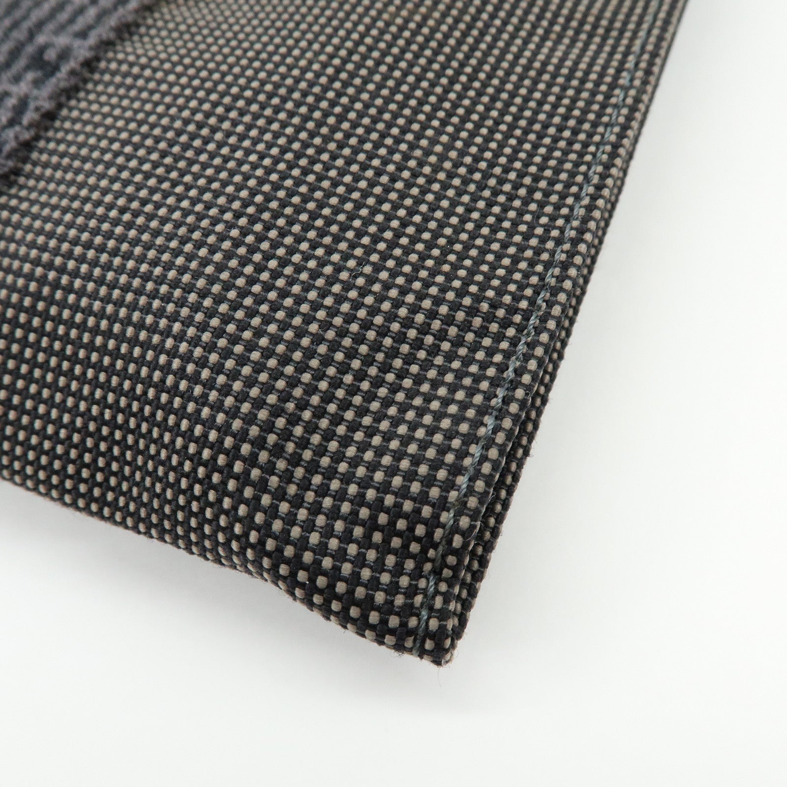 HERMES Airline Canvas Shoulder Bag Crossbody Bag Black