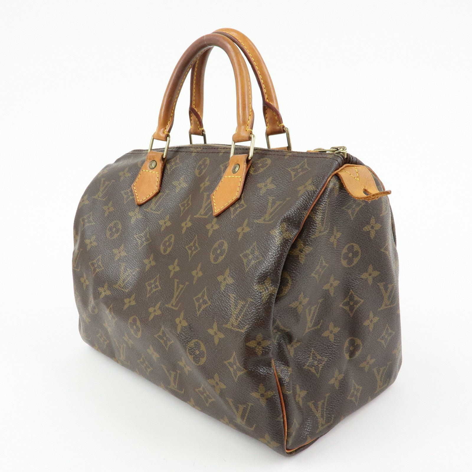Louis Vuitton Monogram Speedy 30 Boston Bag Hand Bag Brown M41526