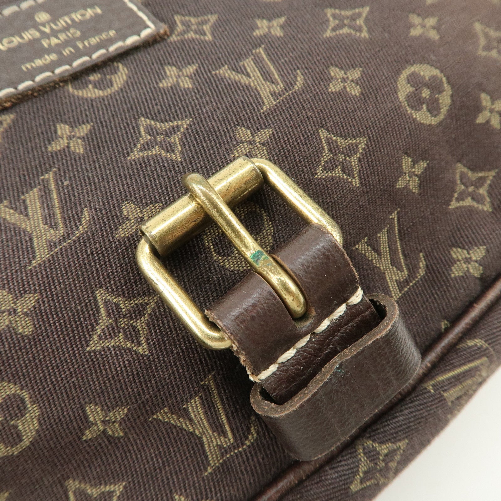Louis Vuitton Monogram Mini Lin Saumur 30 Shoulder Bag Brown M95227