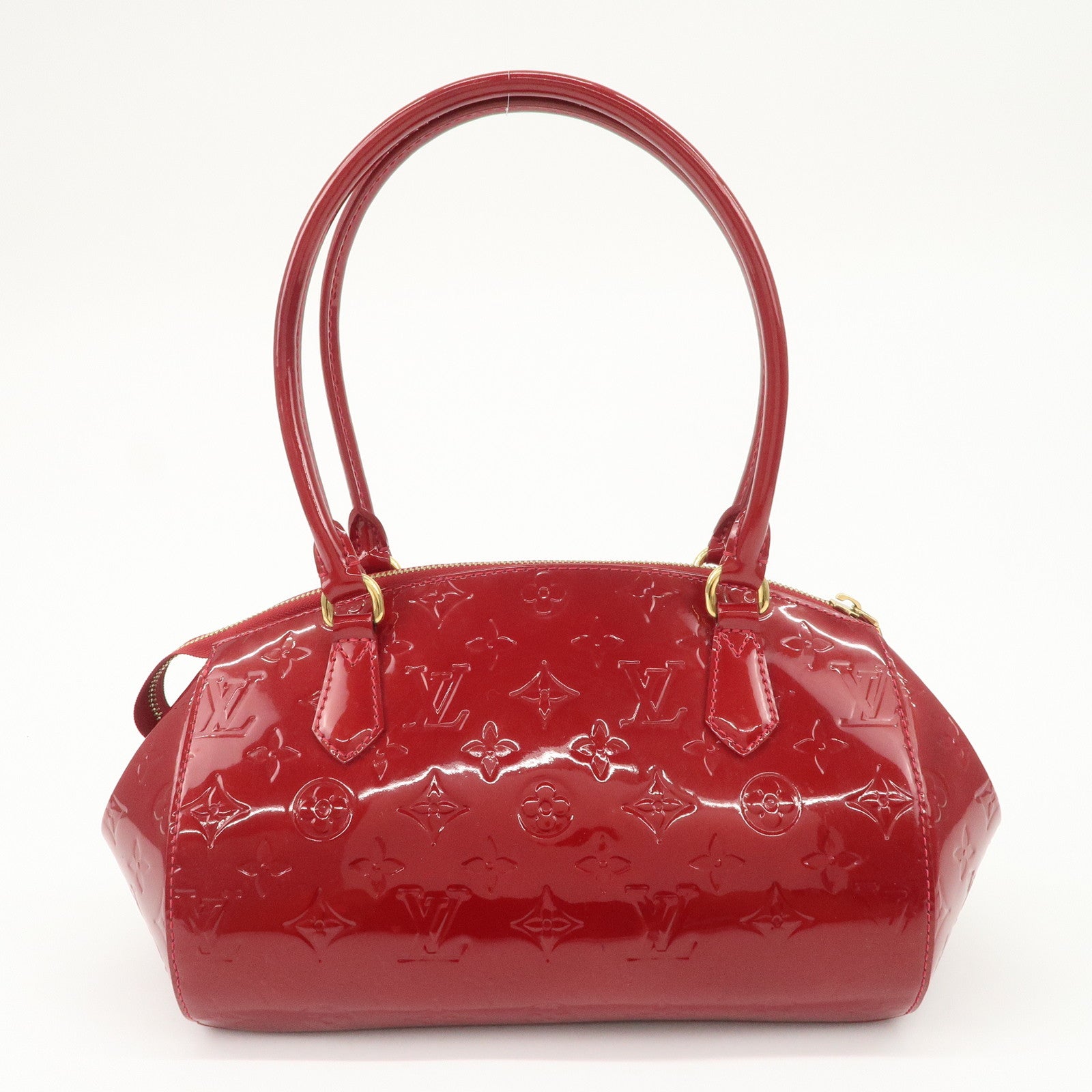 Louis Vuitton Monogram Vernis Sherwood PM Shoulder Bag Red M91494