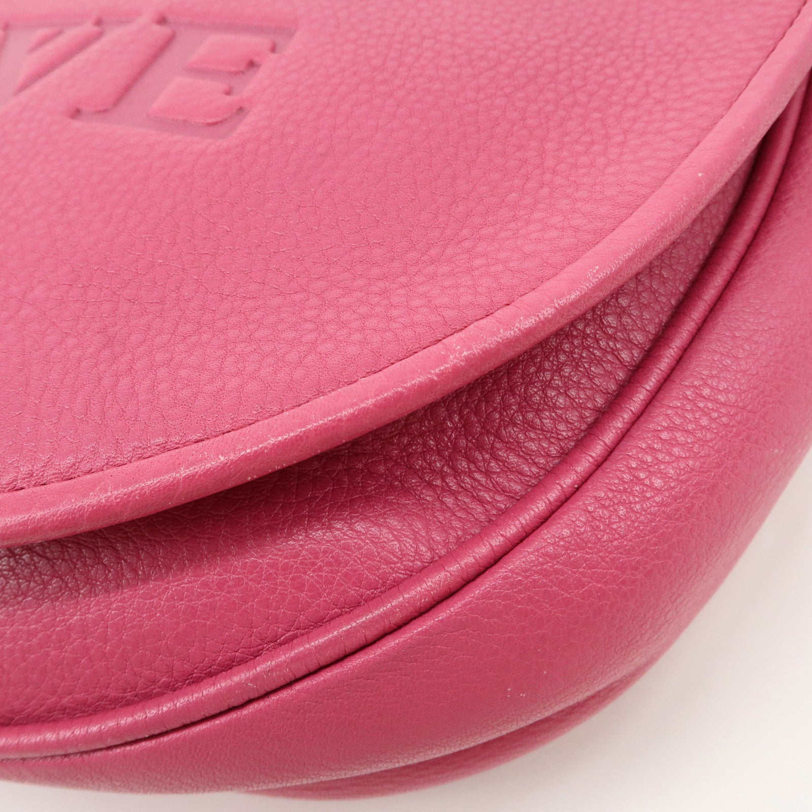 LOEWE Heritage Leather Shoulder Bag Crossbody Bag Pink