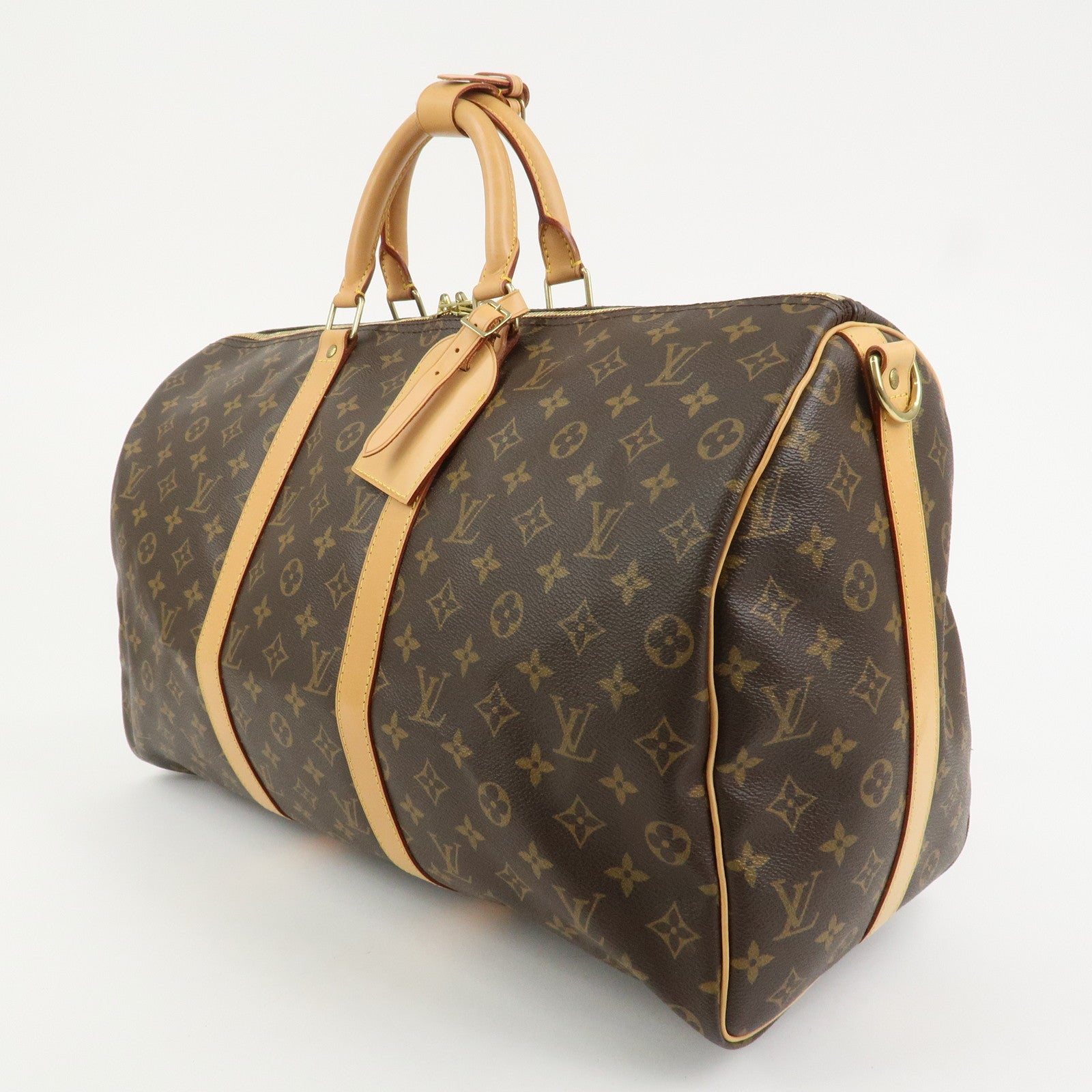 Louis Vuitton Monogram Keep All 50 Bandouliere Boston Bag M41416