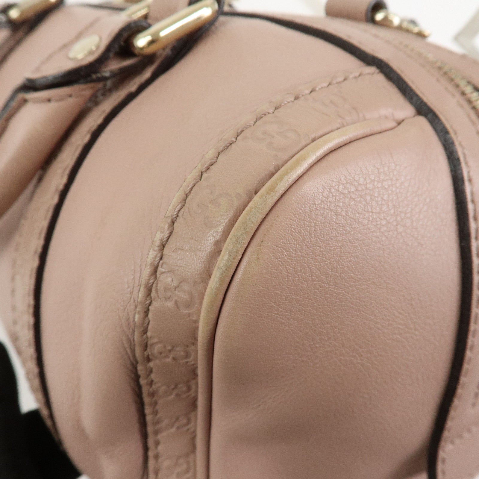 GUCCI Micro Guccissima 2Way Bag Boston Bag Pink 269876
