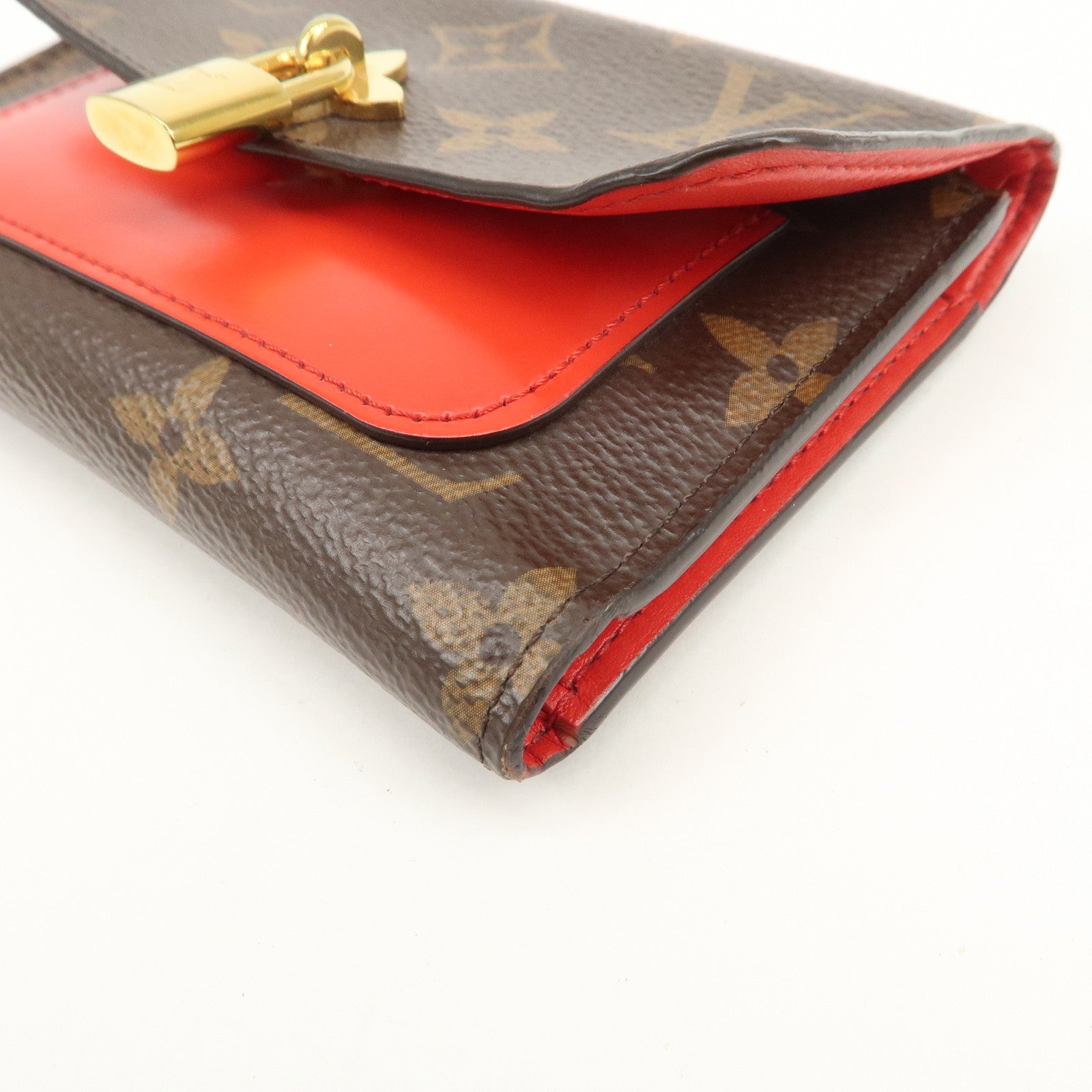 Louis Vuitton Monogram Portefeuille Flower Wallet Coquelicot M62567