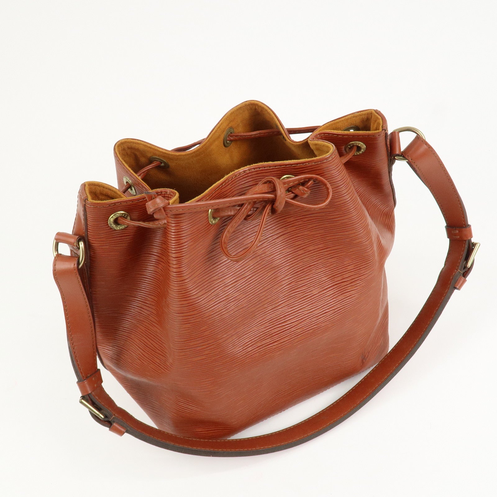 Louis Vuitton Epi Leather Petit Noe Shoulder Bag Kenya Brown M44103