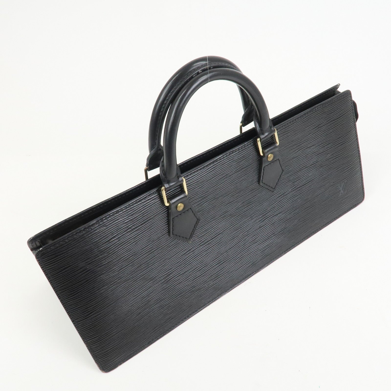 Louis Vuitton Epi Leather Sac Triangle Hand Bag Noir Black M52092