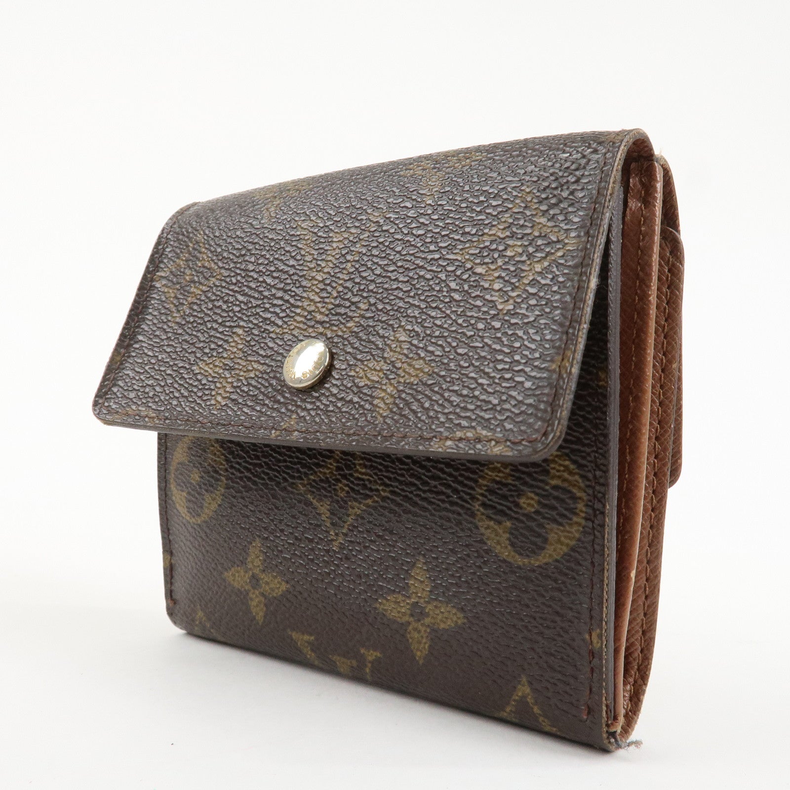 Louis Vuitton Monogram Porte Monnaie Billet Carte Credit M61652 Used