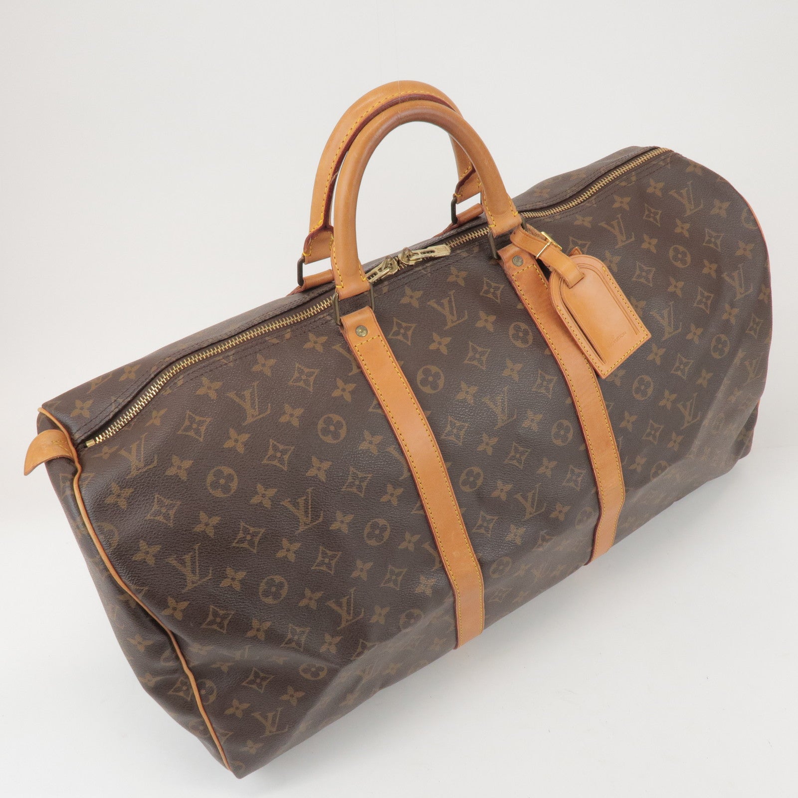 Louis Vuitton Monogram Keep All 55 Boston Bag Brown M41424
