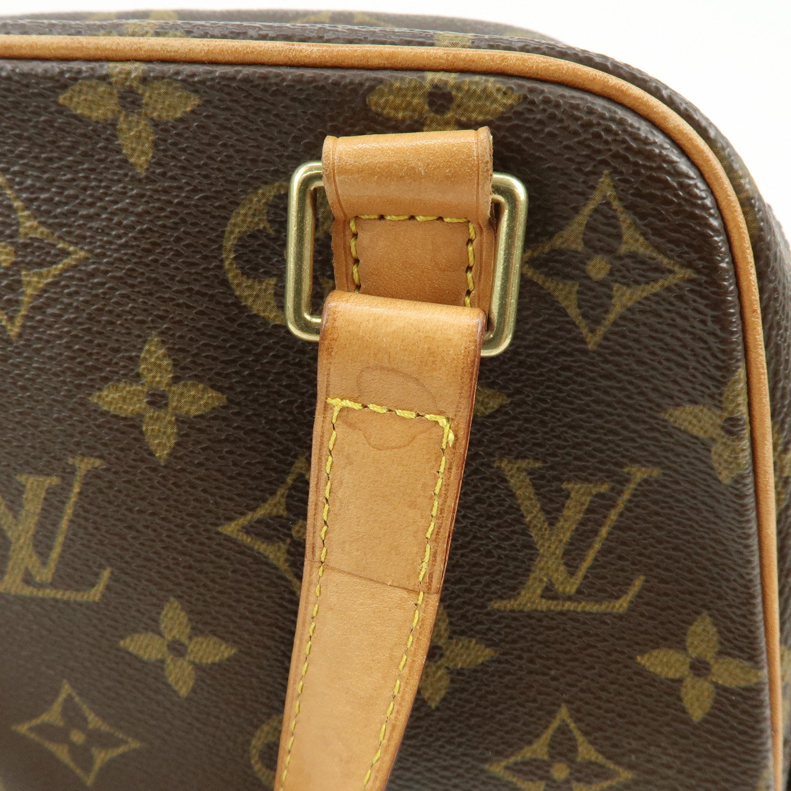 Louis Vuitton Monogram Excentri Cite Canvas Hand Bag Brown M51161