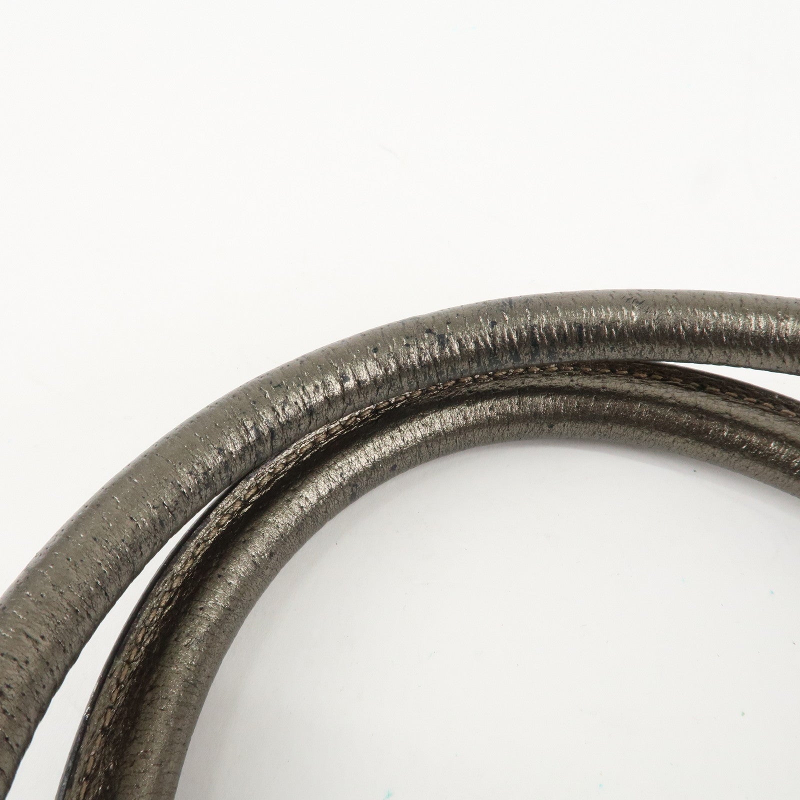 GUCCI Abbey GG Canvas Leather Mini Boston Bag Beige Silver 130942 Used